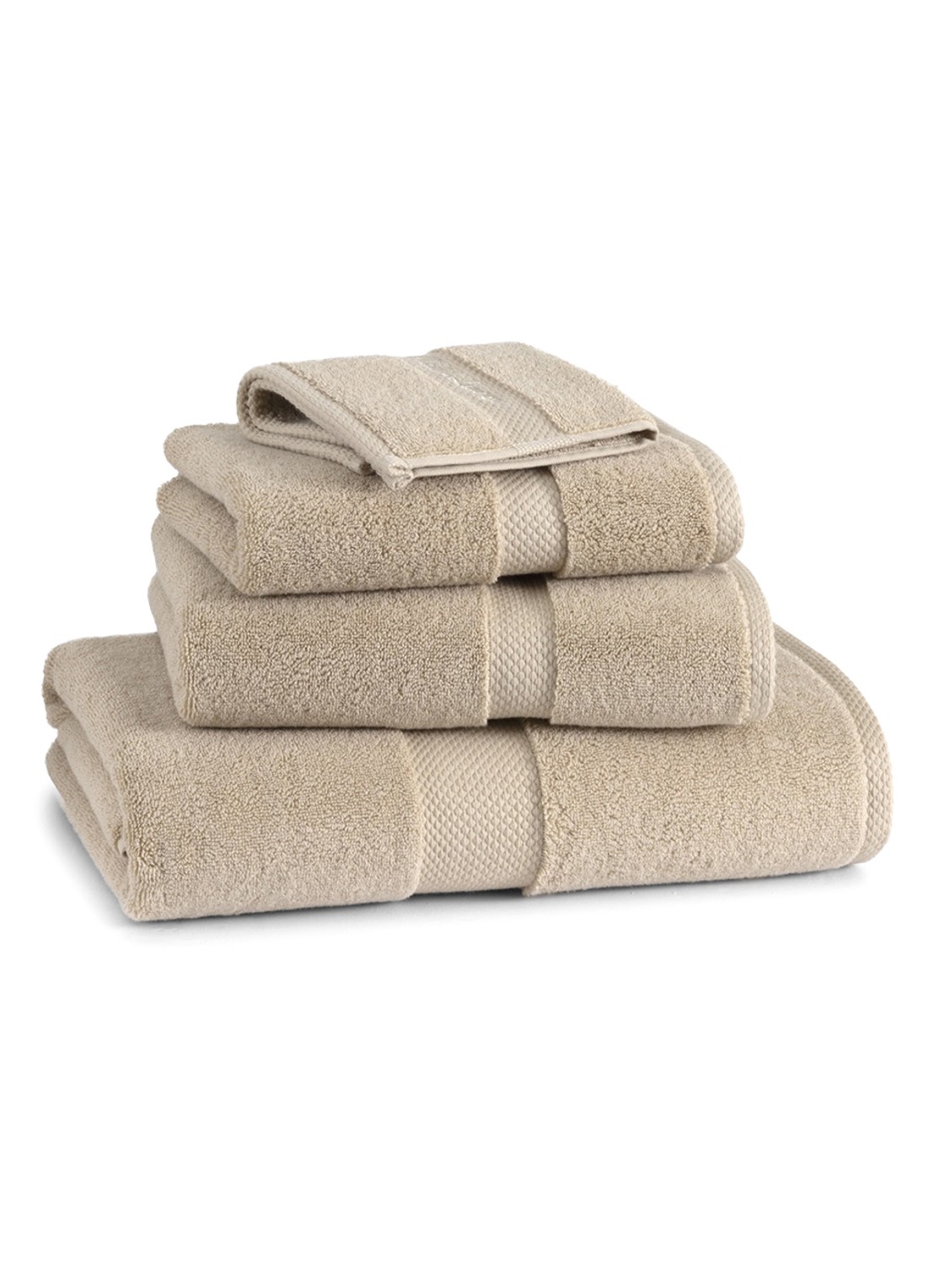Ralph Lauren Dulaney gastendoek - 30 x 30 cm - detail beige