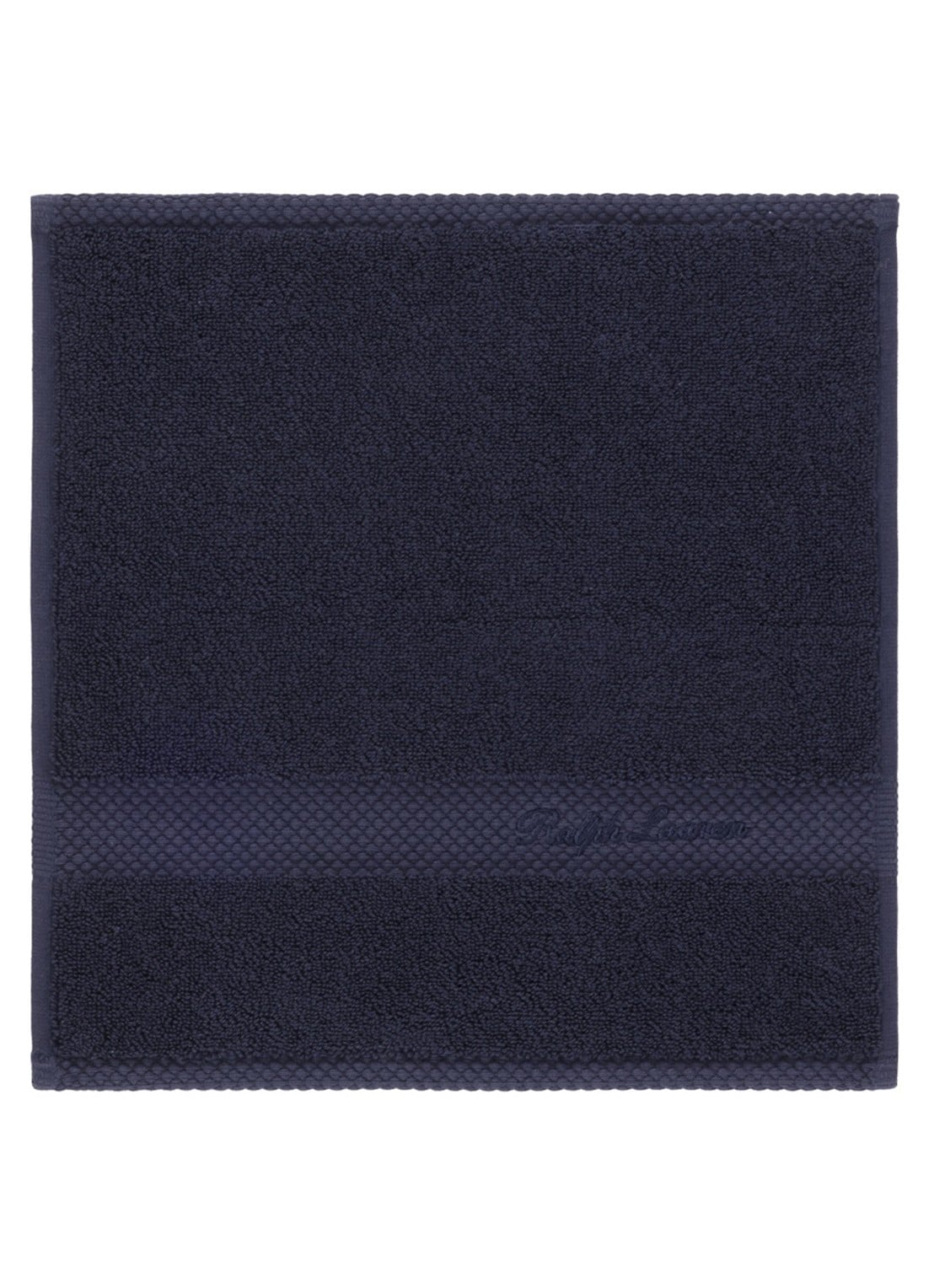 Ralph Lauren Dulaney gastendoek - 30 x 30 cm - voorkant donkerblauw