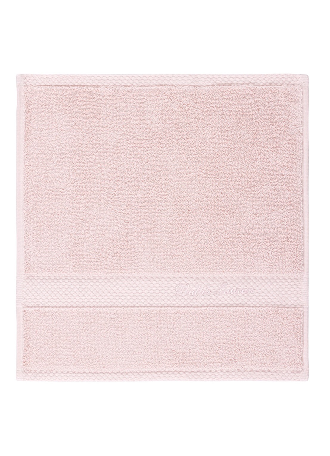 Ralph Lauren Dulaney gastendoek - 30 x 30 cm - voorkant 2 lichtroze