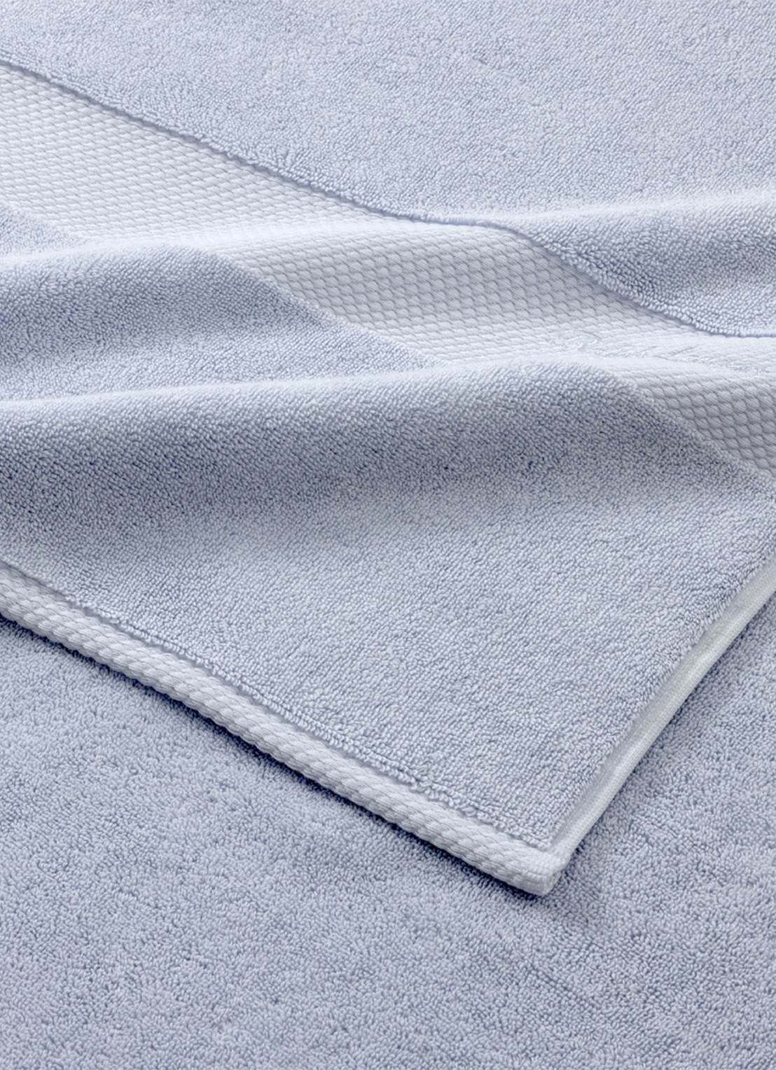 Ralph Lauren Dulaney gastendoek - 30 x 30 cm - achterkant lichtblauw