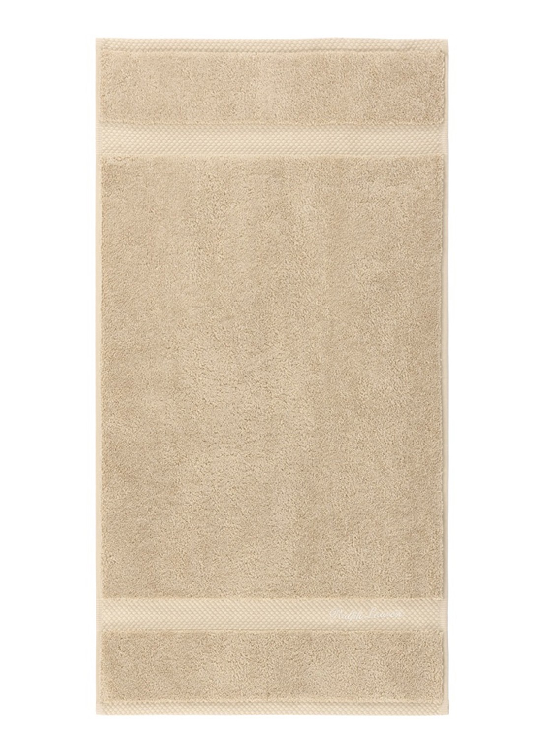 Ralph Lauren Dulaney gastendoek - 42 x 70 cm - voorkant 2 beige