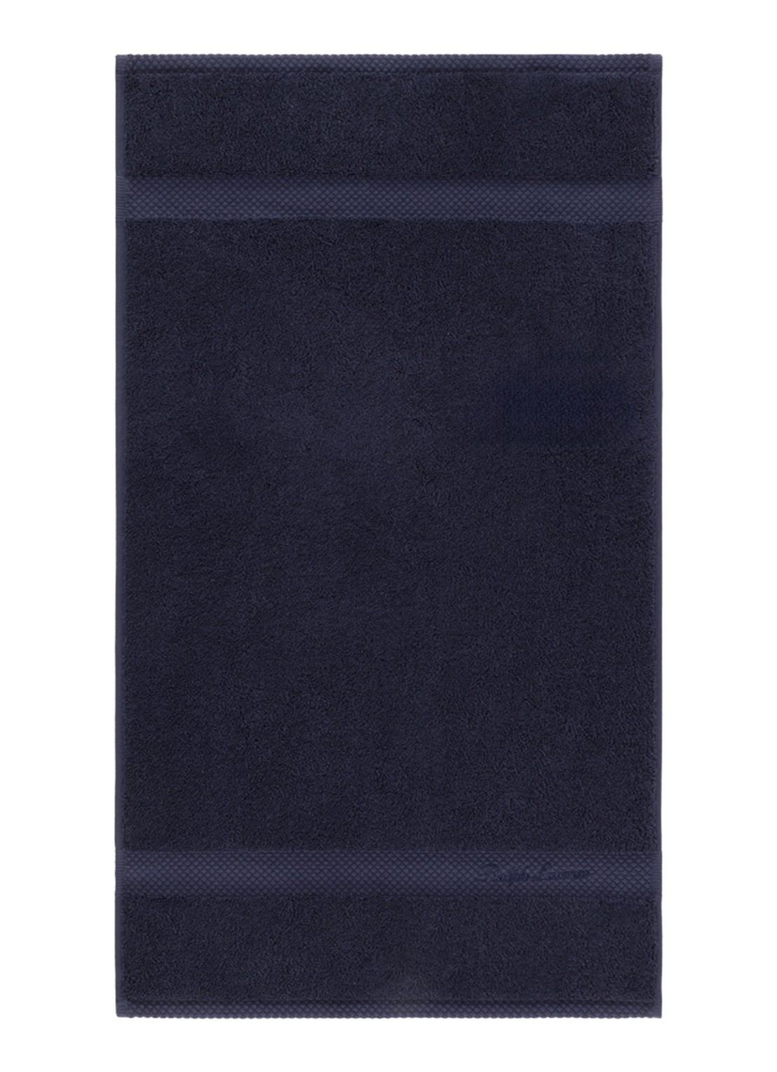 Ralph Lauren Dulaney gastendoek - 42 x 70 cm - voorkant 3 donkerblauw