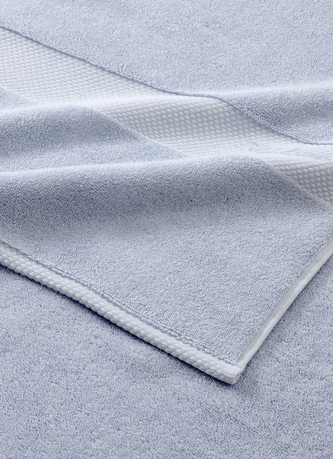 Ralph Lauren Dulaney gastendoek - 42 x 70 cm - achterkant lichtblauw