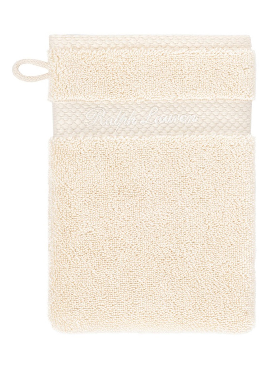 Ralph Lauren Dulaney washand - 16 x 22 cm - voorkant creme