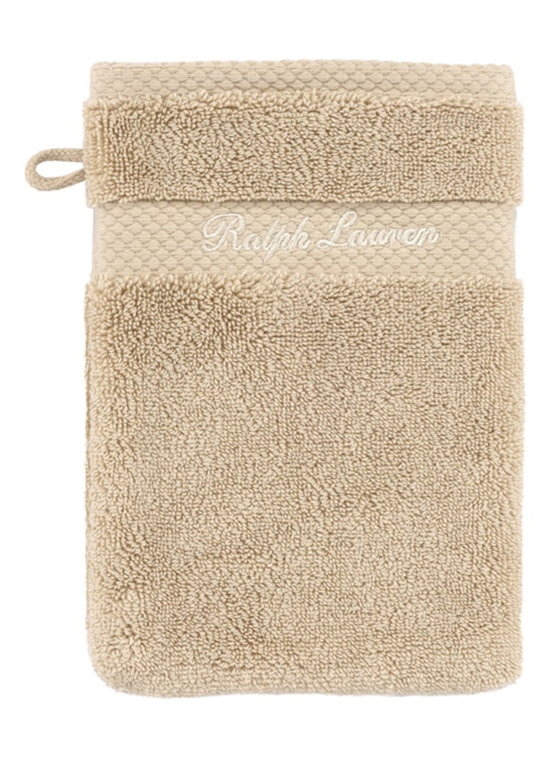 Ralph Lauren Dulaney washand - 16 x 22 cm - voorkant beige