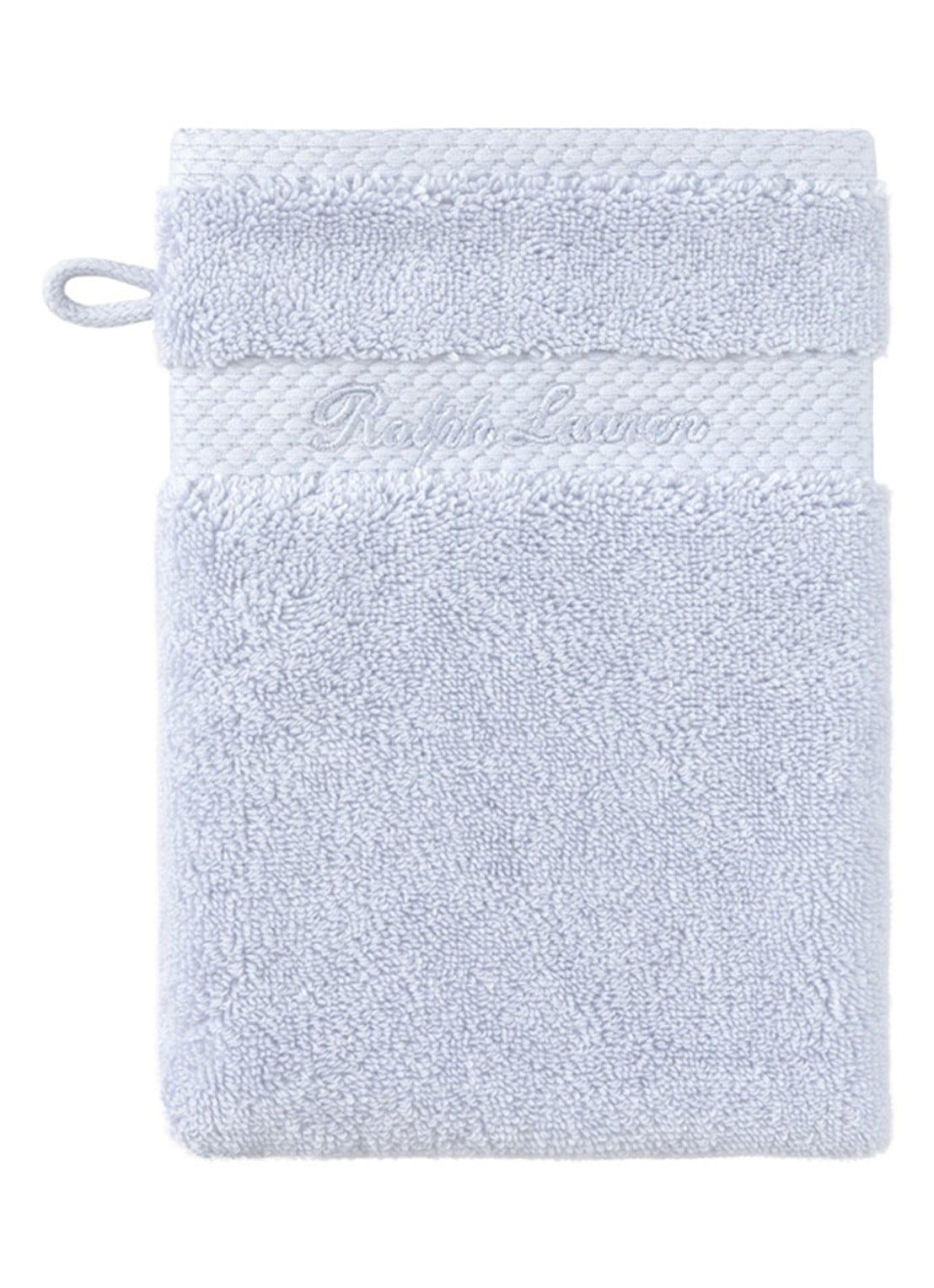 Ralph Lauren Dulaney washand - 16 x 22 cm - voorkant lichtblauw