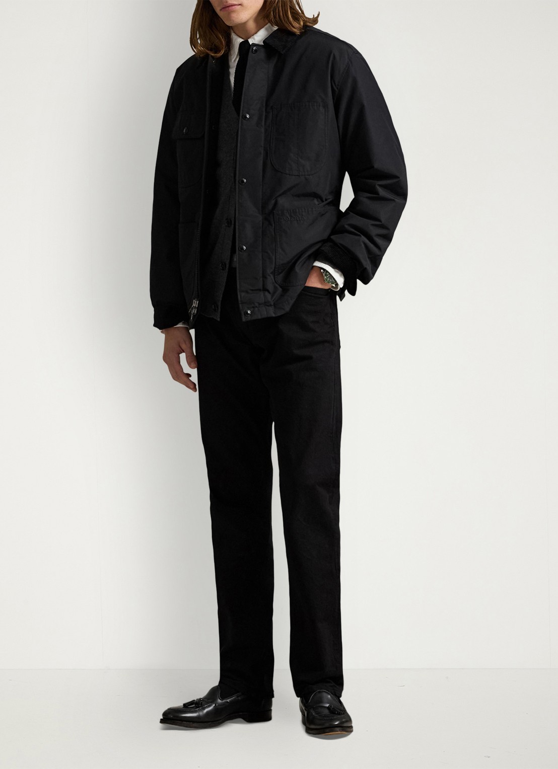 Ralph Lauren Elsdon jack met donsvulling - voorkant 5 polo black / zwart