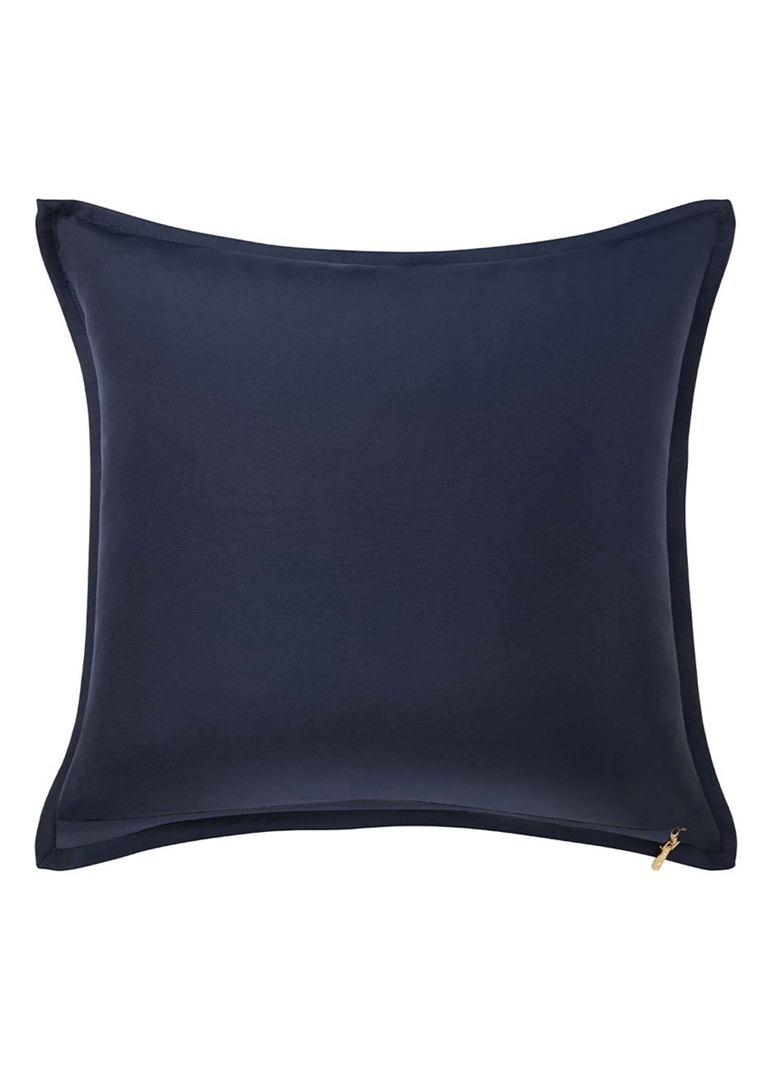 Ralph Lauren Equestri sierkussenhoes van zijde 50 x 50 cm - achterkant 3 donkerblauw