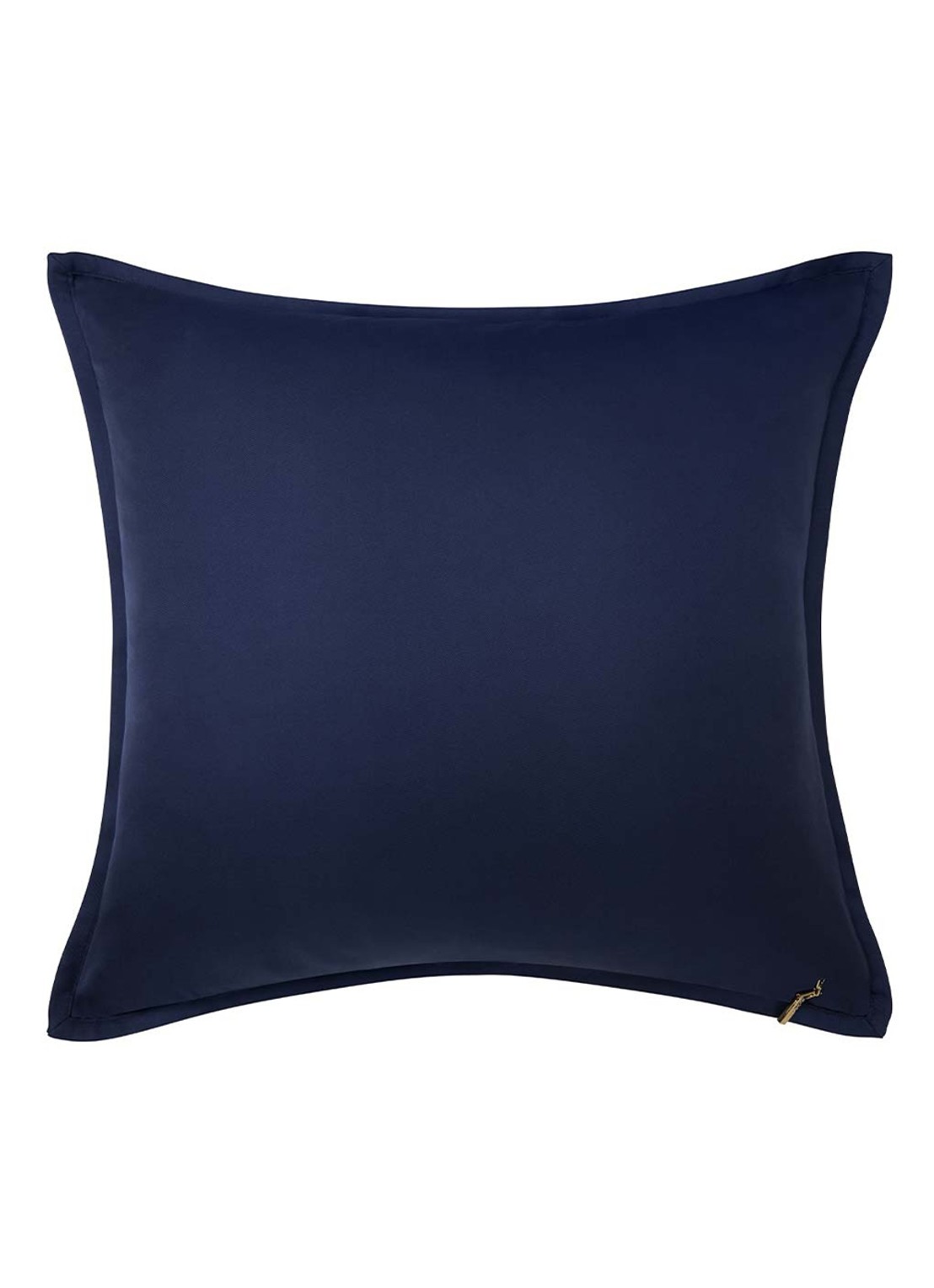 Ralph Lauren Equestri sierkussenhoes van zijde 50 x 50 cm - achterkant blauw