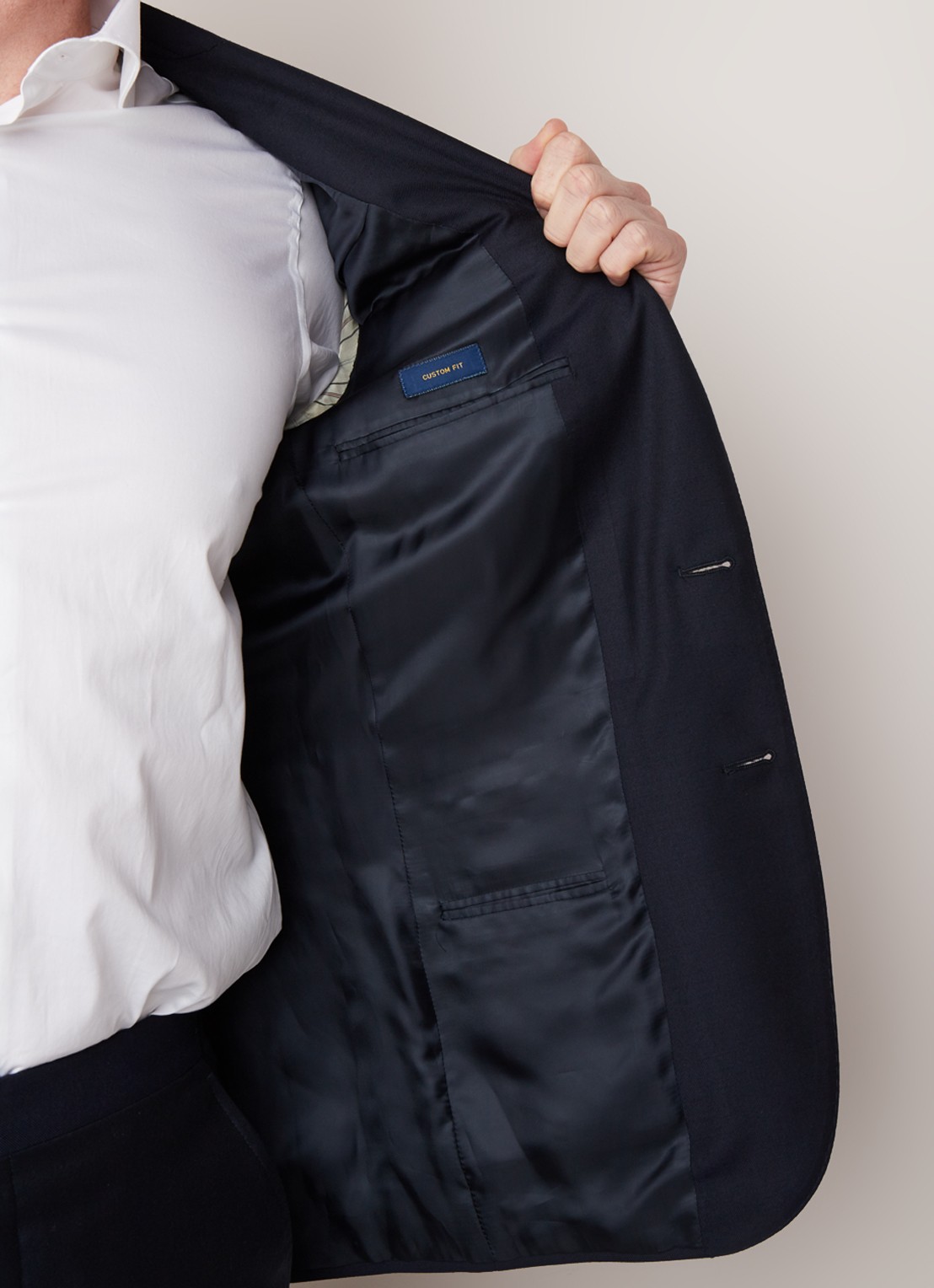 Ralph Lauren Estate custom fit pak  - detail 7 donkerblauw