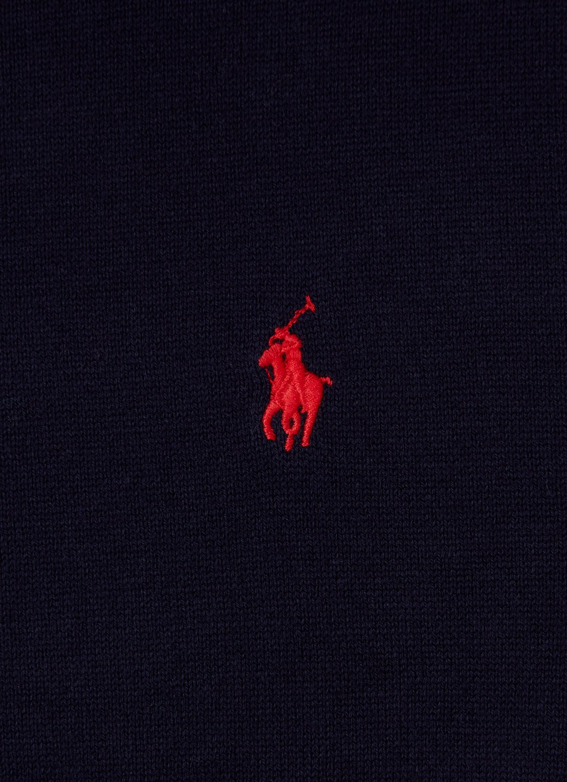Ralph Lauren Fijngebreide pullover van katoen - detail 3 donkerblauw