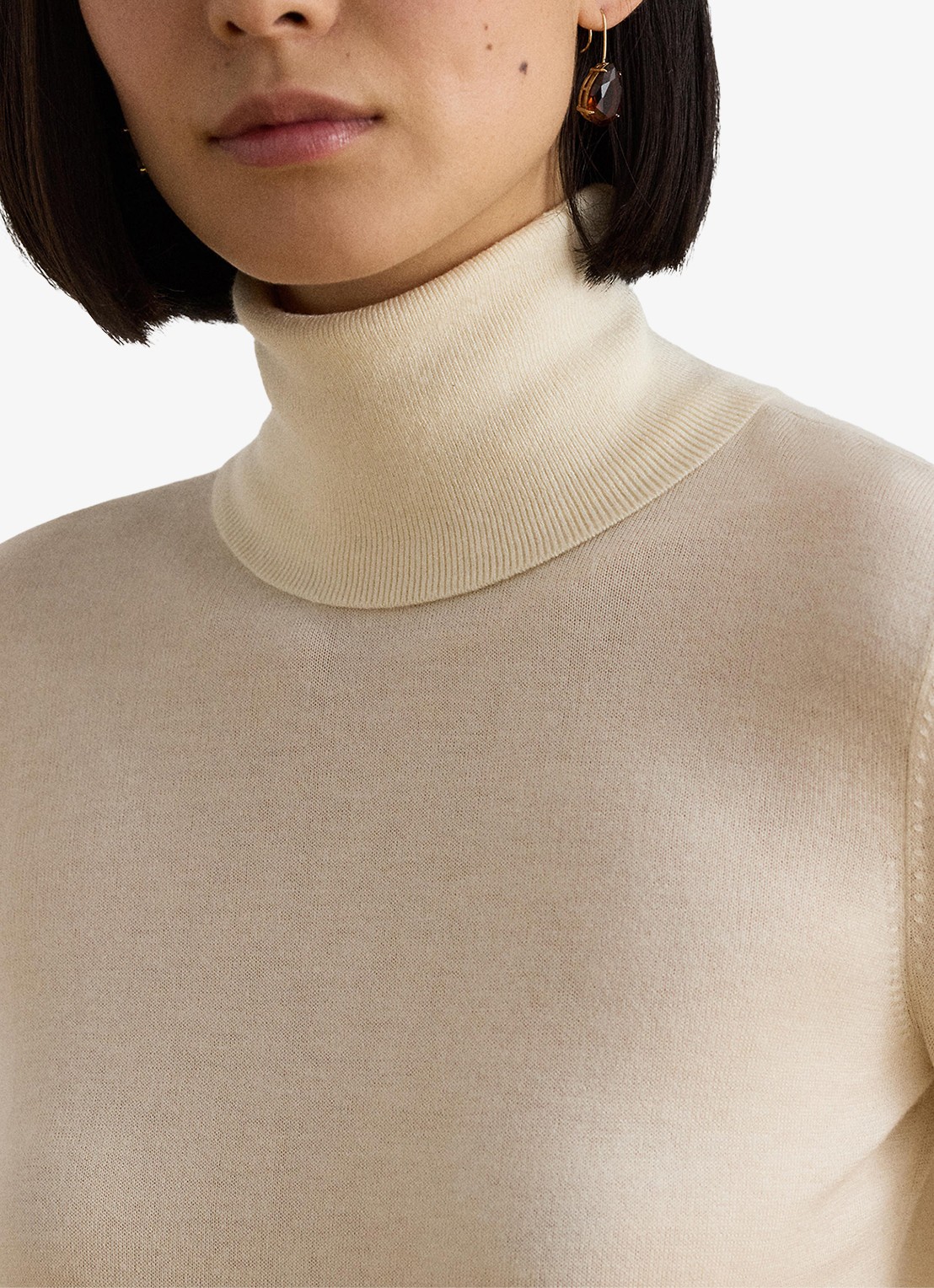 Ralph Lauren Fijngebreide trui met col - detail 5 mascarpone crème / crème