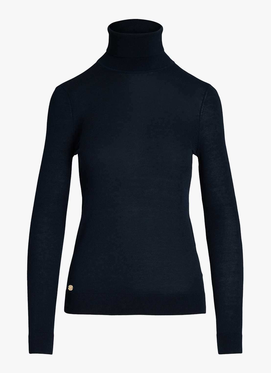 Ralph Lauren Fijngebreide trui met col - voorkant 3 lauren navy / blauw