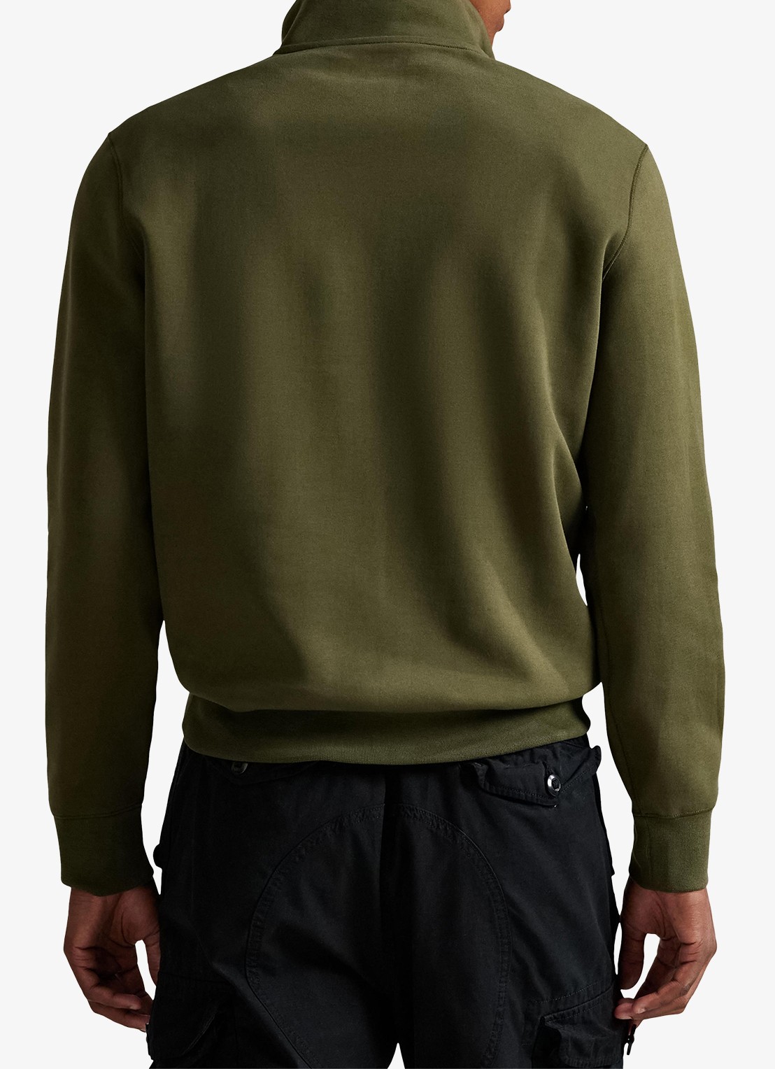 Ralph Lauren Fijngebreide trui met logoborduring - achterkant 5 olijfgroen
