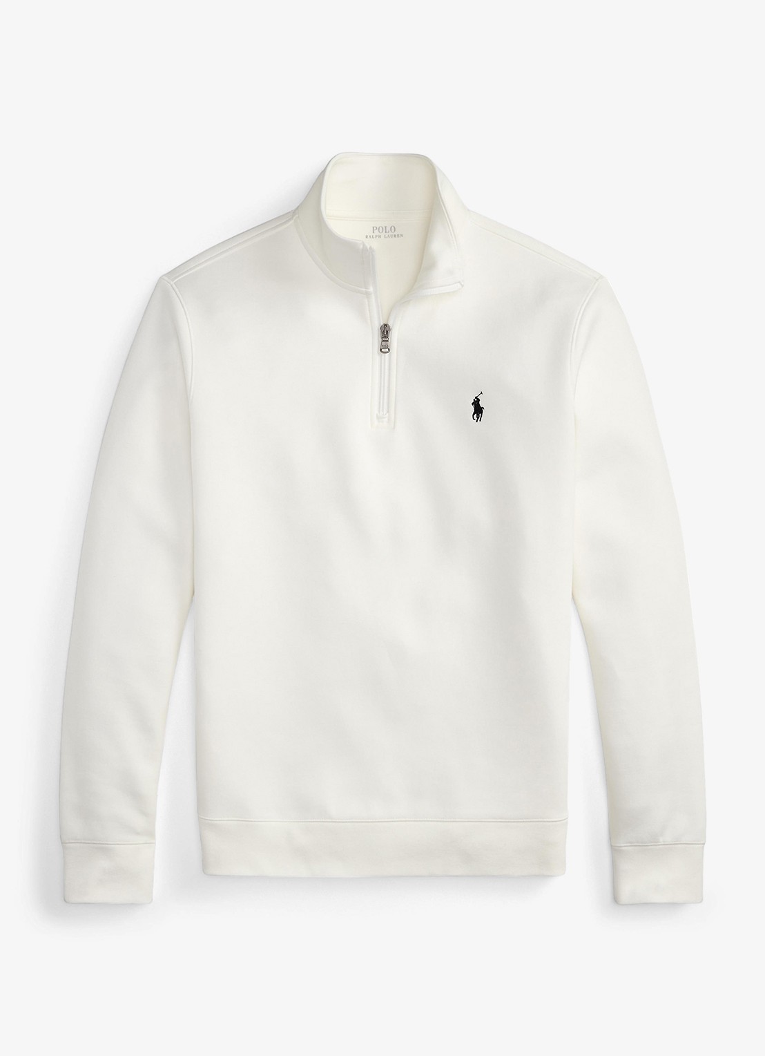 Ralph Lauren Fijngebreide trui met logoborduring - voorkant wit
