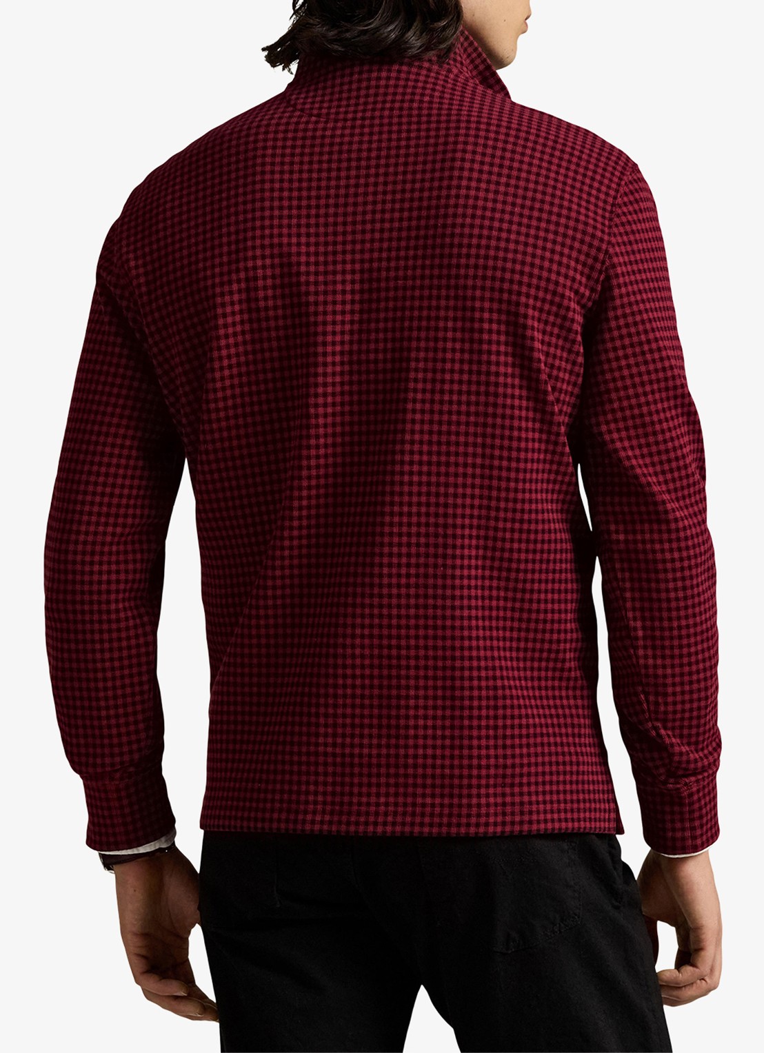 Ralph Lauren Fijngebreide trui met ruitdessin - achterkant red / rood