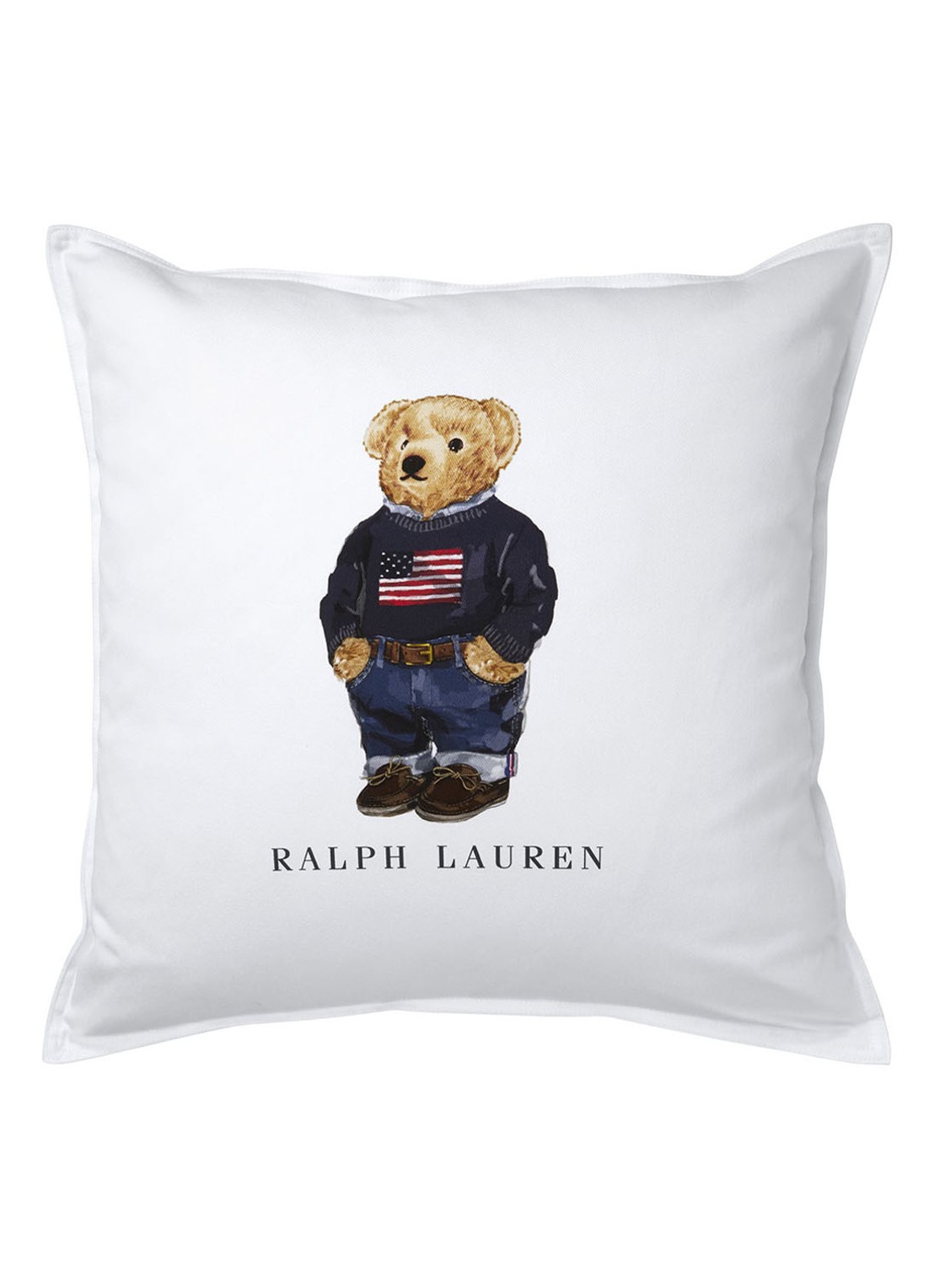 Ralph Lauren FLAGSWEA White       Cushion c - voorkant wit