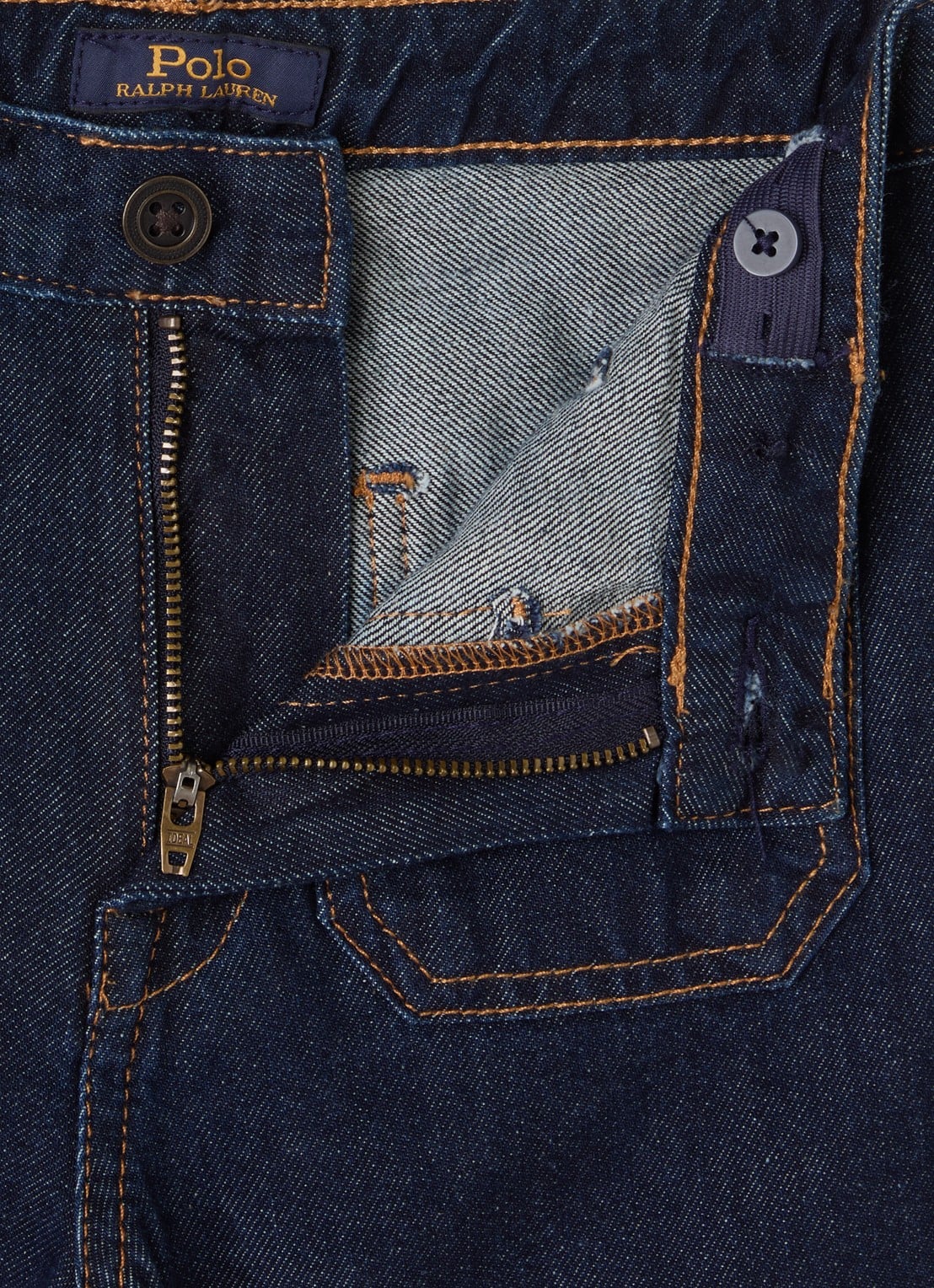 Ralph Lauren Flared jeans met donkere wassing - detail indigo