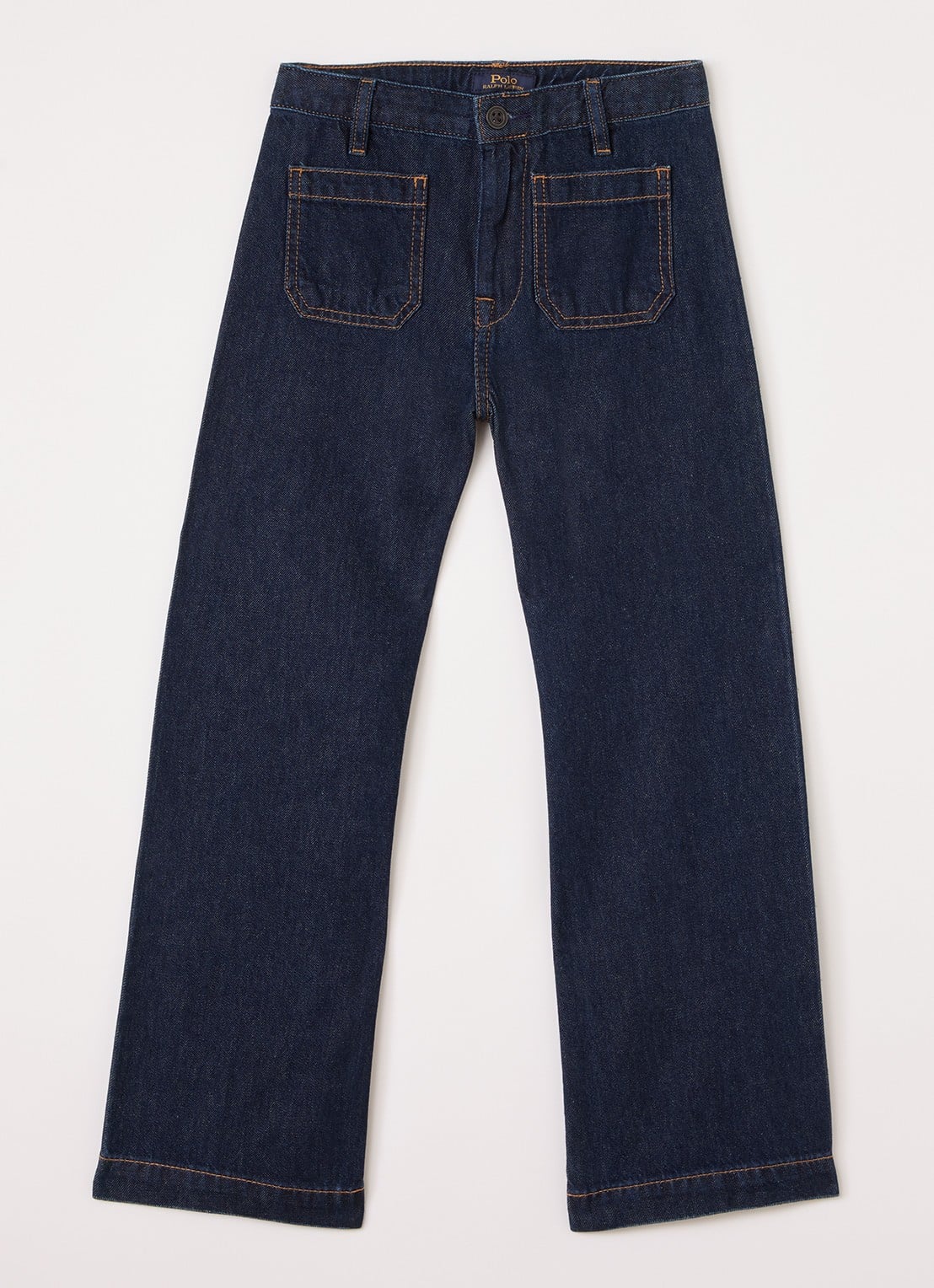 Ralph Lauren Flared jeans met donkere wassing - voorkant 2 indigo