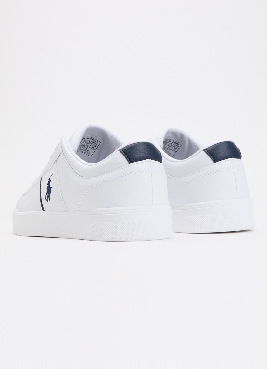 Ralph Lauren Frazier sneaker met logo - achterkant 4 wit