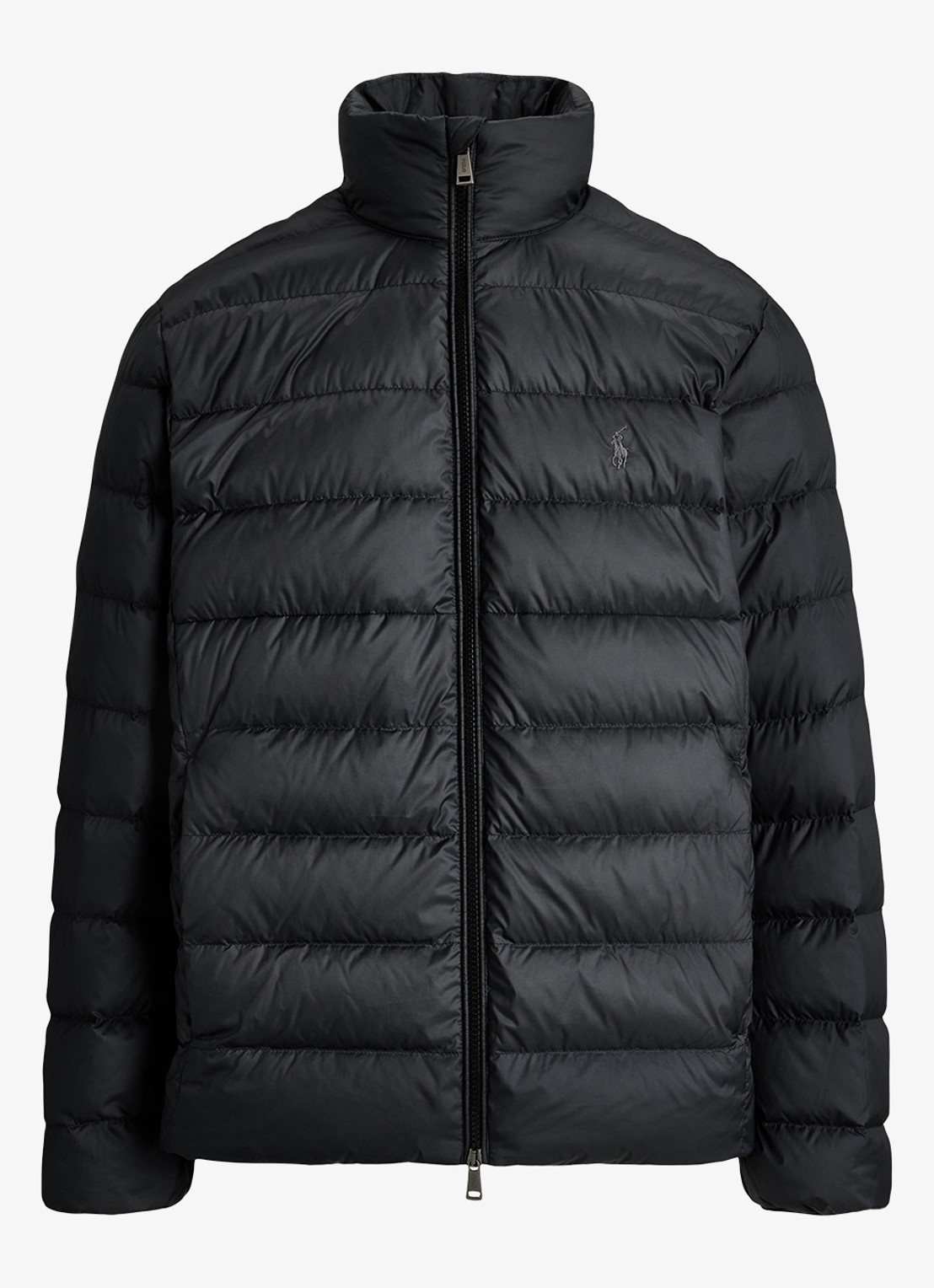 Ralph Lauren Gevoerde performance bodywarmer met rits - voorkant polo black / zwart