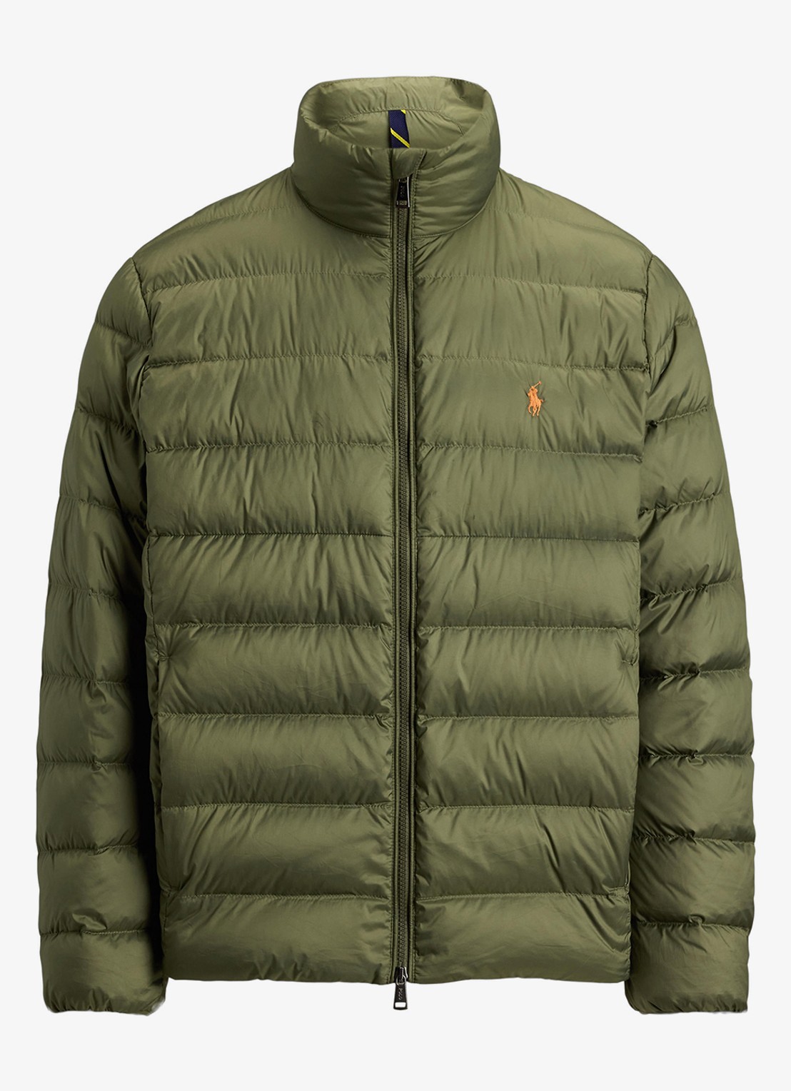 Ralph Lauren Gevoerde performance bodywarmer met rits - voorkant cruise olive / olijfgroen