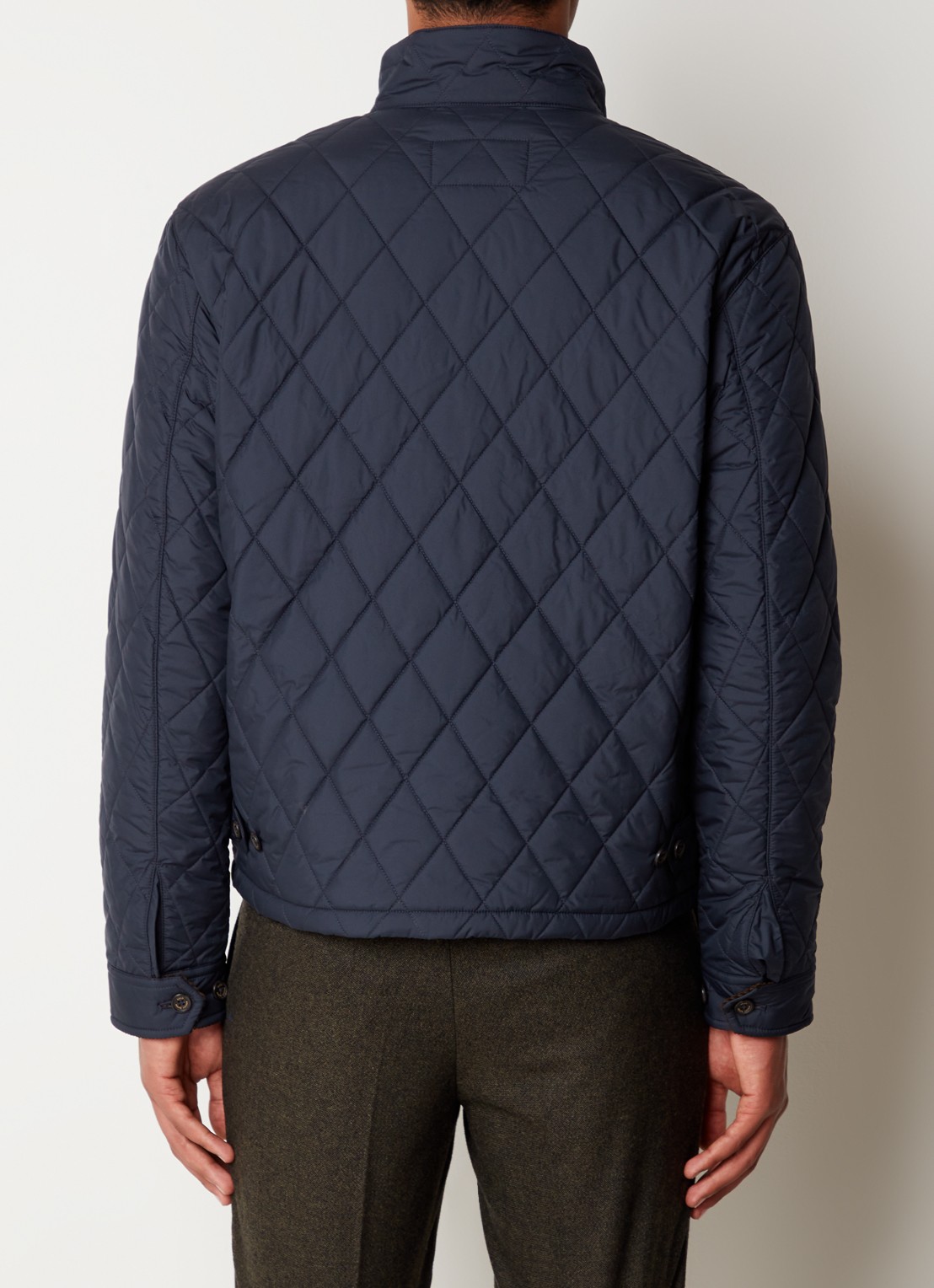 Ralph Lauren Gewatteerd jack met quilt patroon - achterkant 4 college navy