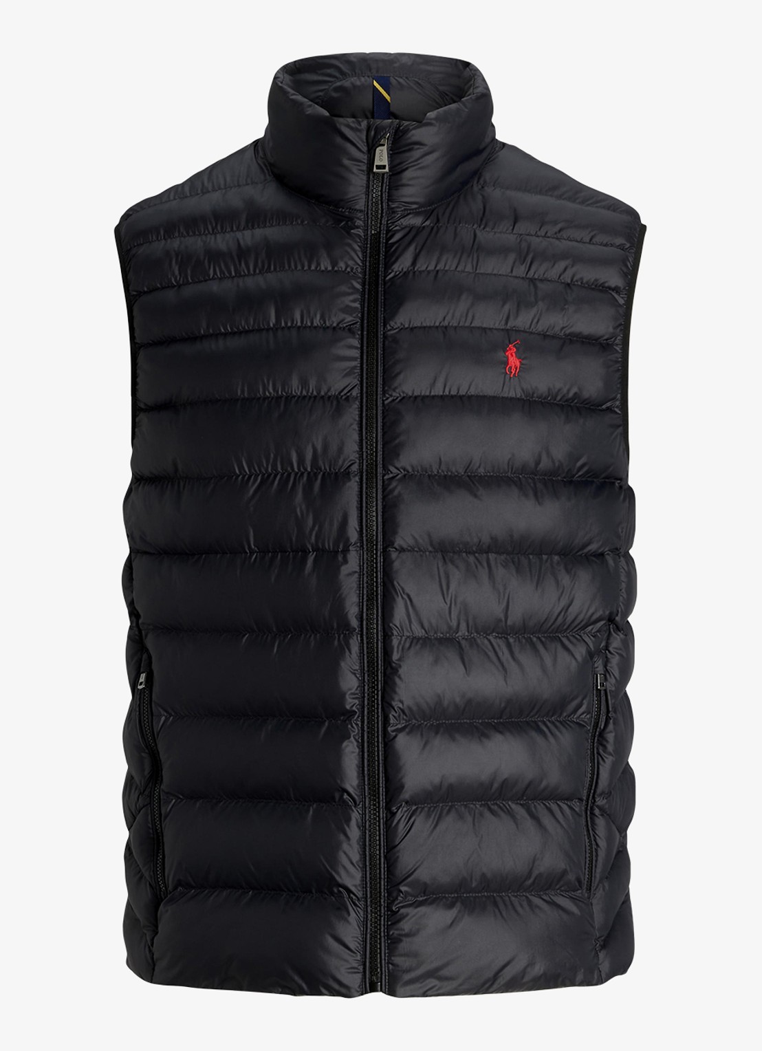 Ralph Lauren Gewatteerde bodywarmer met ritszakken  - voorkant 6 zwart