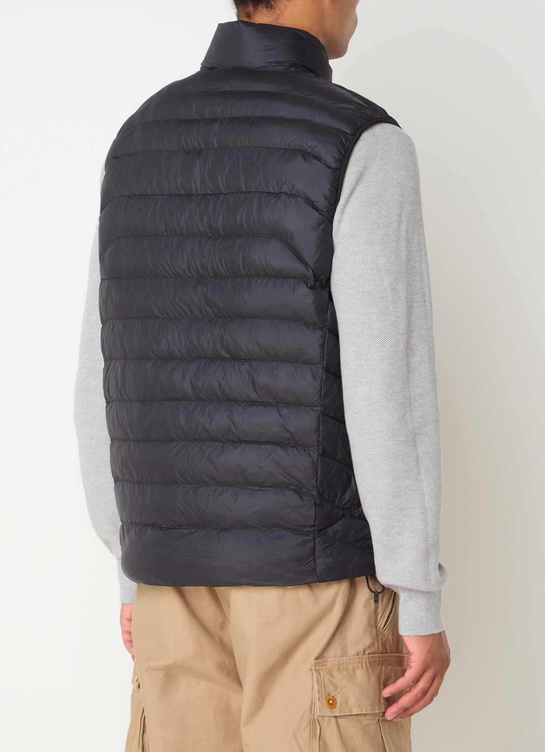 Ralph Lauren Gewatteerde bodywarmer met ritszakken  - achterkant 2 zwart