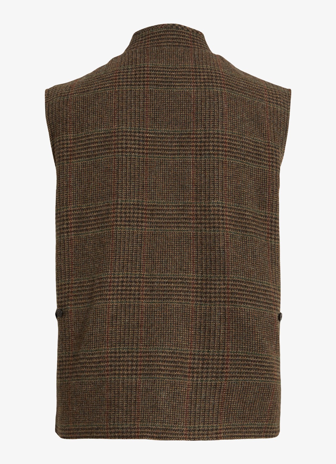 Ralph Lauren Gilet van wol met ruitdessin - detail 2 bruin