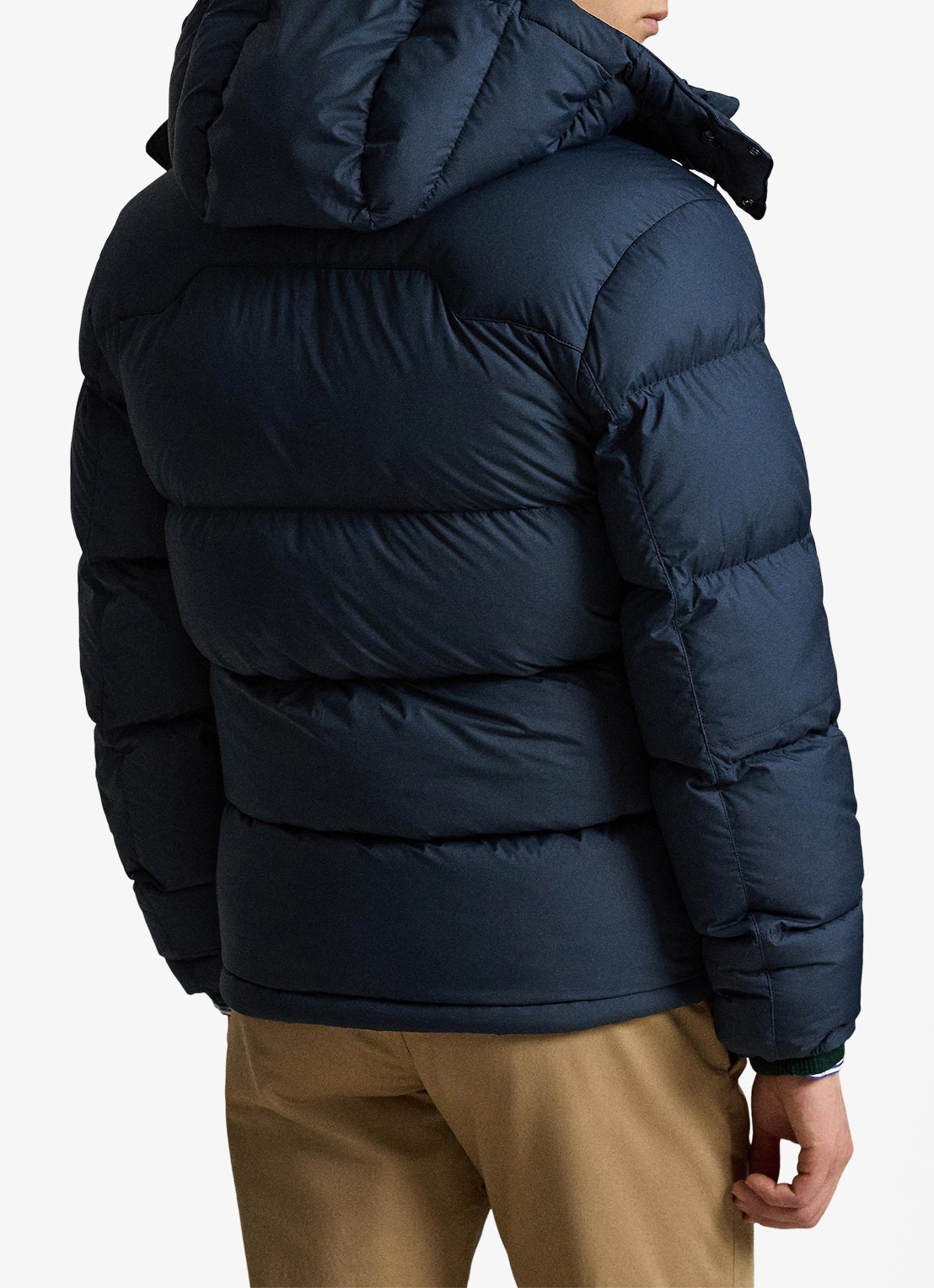 Ralph Lauren Gorham puffer jack met donsvulling en ritszakken - achterkant collection navy / donkerblauw