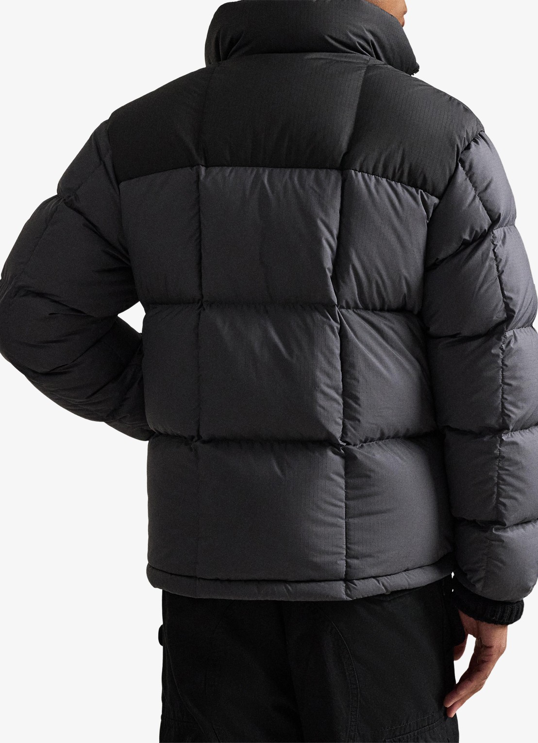 Ralph Lauren Gorham puffer jas met opstaande kraag - achterkant 3 polo black / zwart