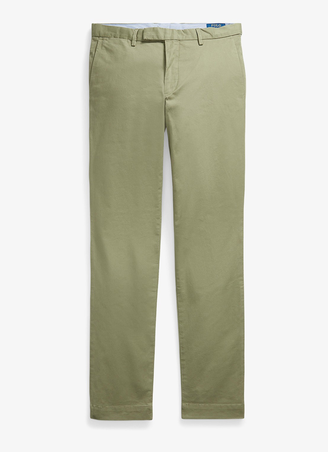 Ralph Lauren Greenwich slim fit chino met stretch - voorkant sage green / groen