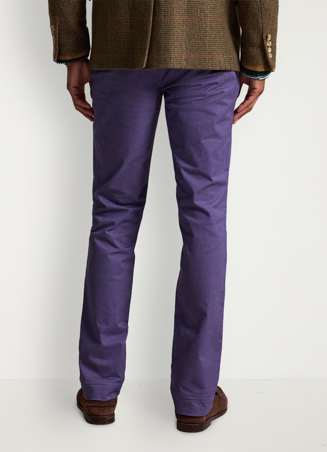 Ralph Lauren Greenwich slim fit chino met stretch - achterkant 3 juneberry / paars