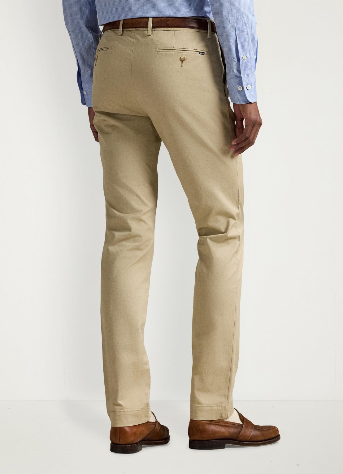 Ralph Lauren Greenwich slim fit chino met stretch - achterkant 5 classic khaki / khaki