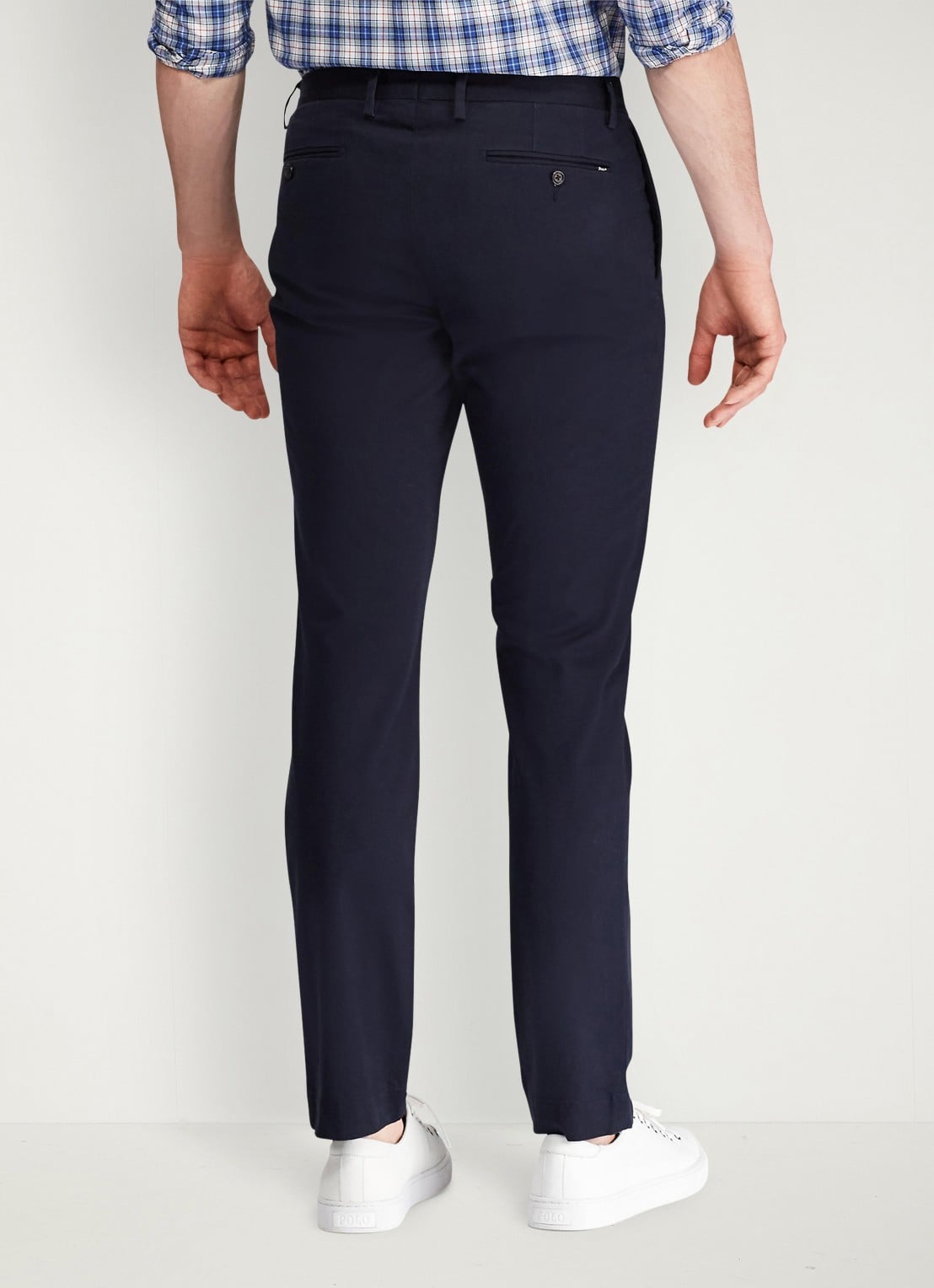 Ralph Lauren Greenwich slim fit chino met stretch - achterkant 3 aviator navy / donkerblauw