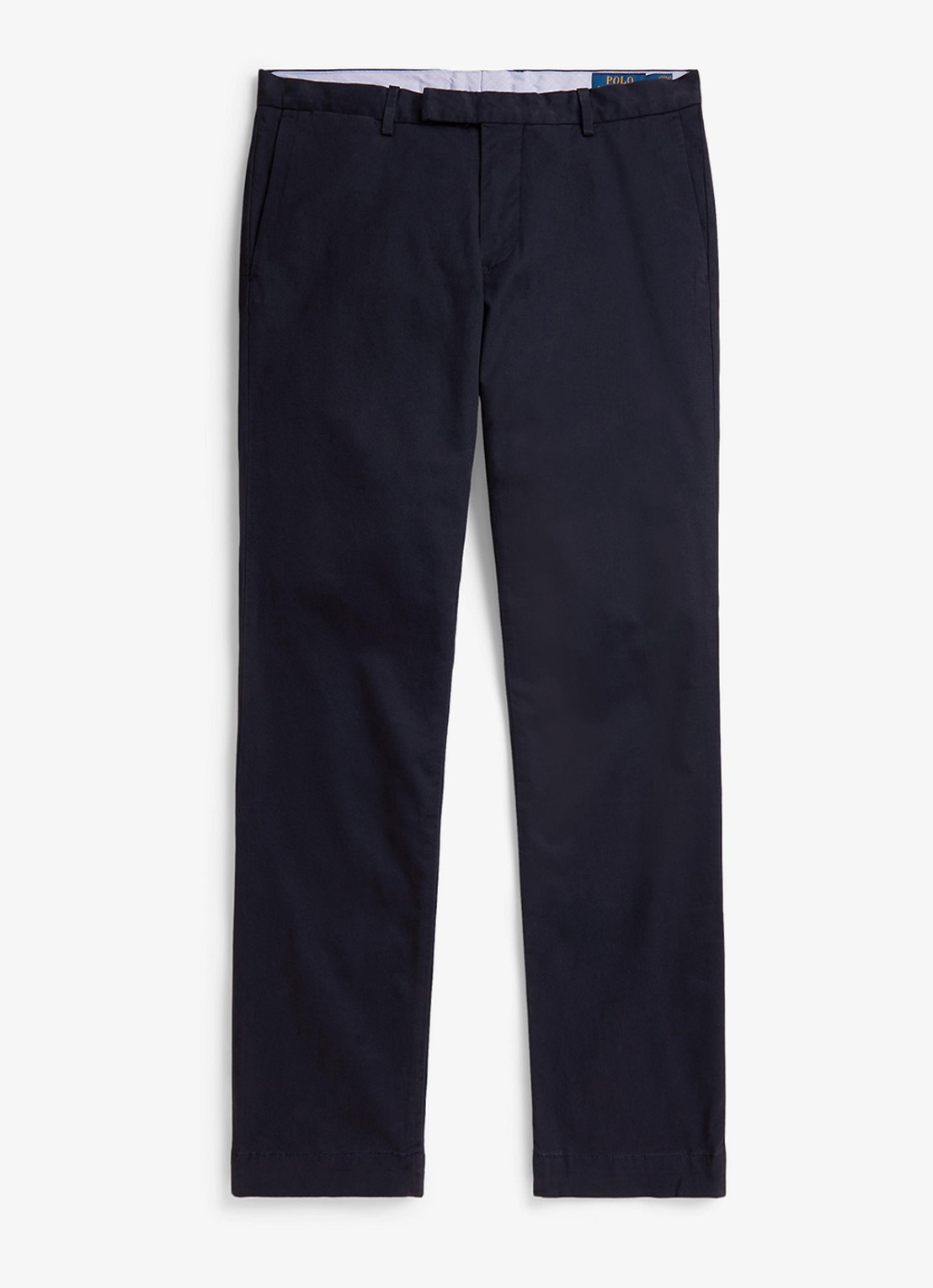 Ralph Lauren Greenwich slim fit chino met stretch - voorkant aviator navy / donkerblauw