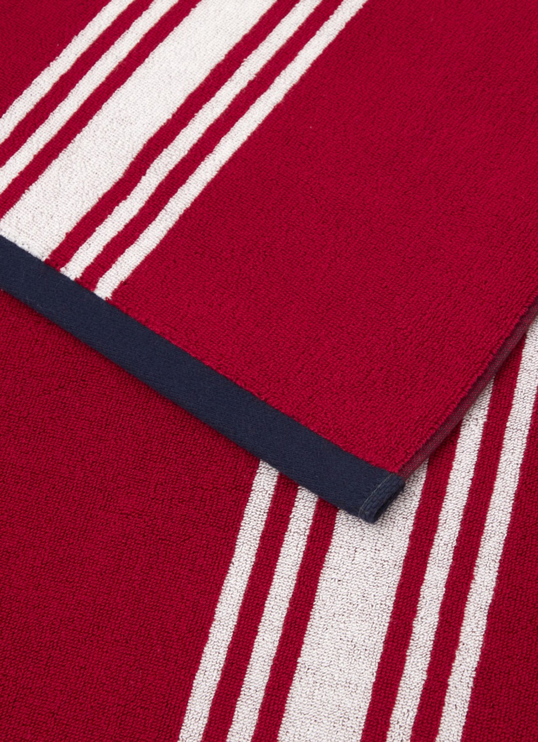 Ralph Lauren Hallie badlaken - 90 x 170 cm - achterkant 3 kersenrood