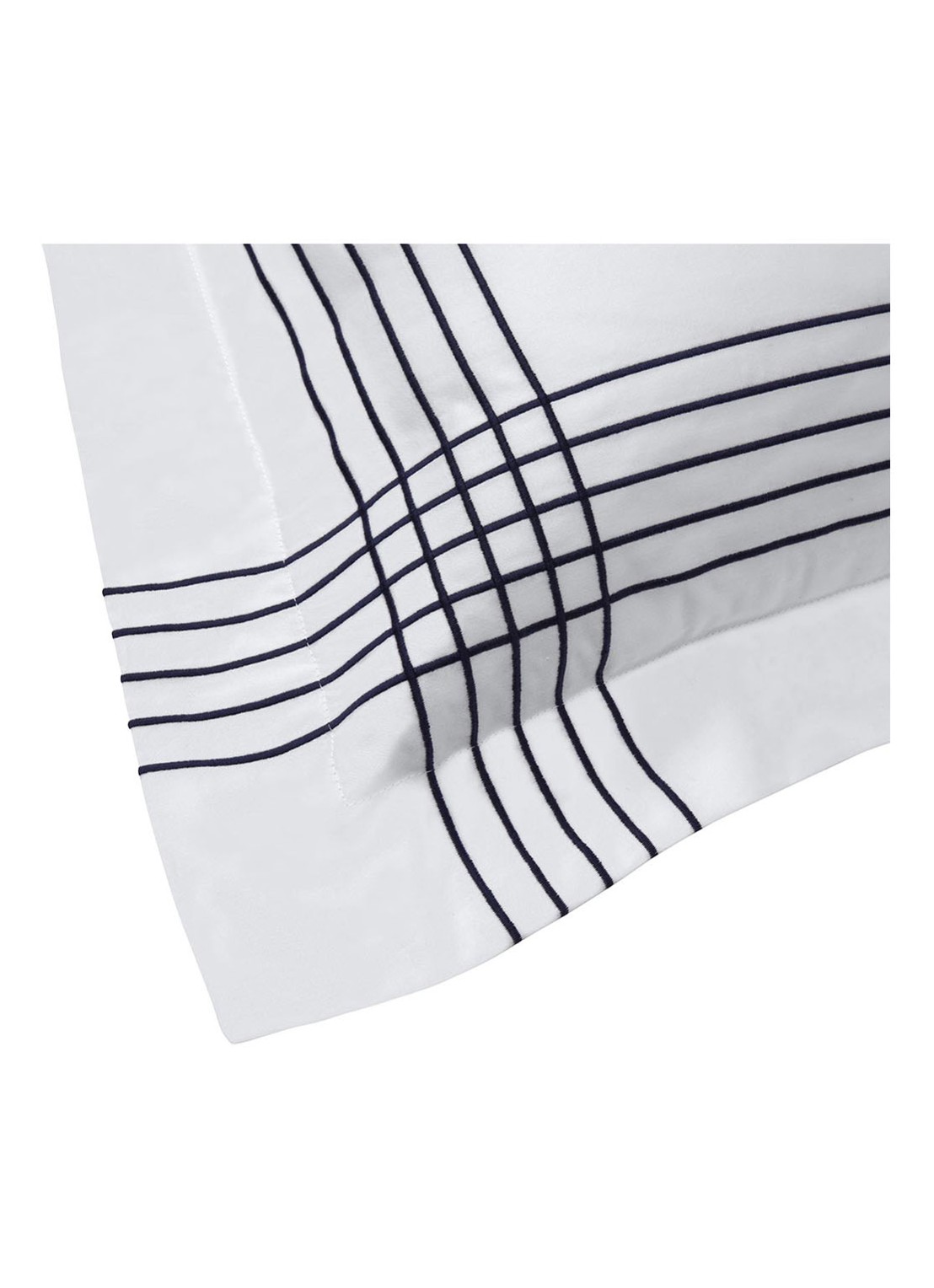 Ralph Lauren Handkerchief kussensloop van katoensatijn 300TC - voorkant 2 wit