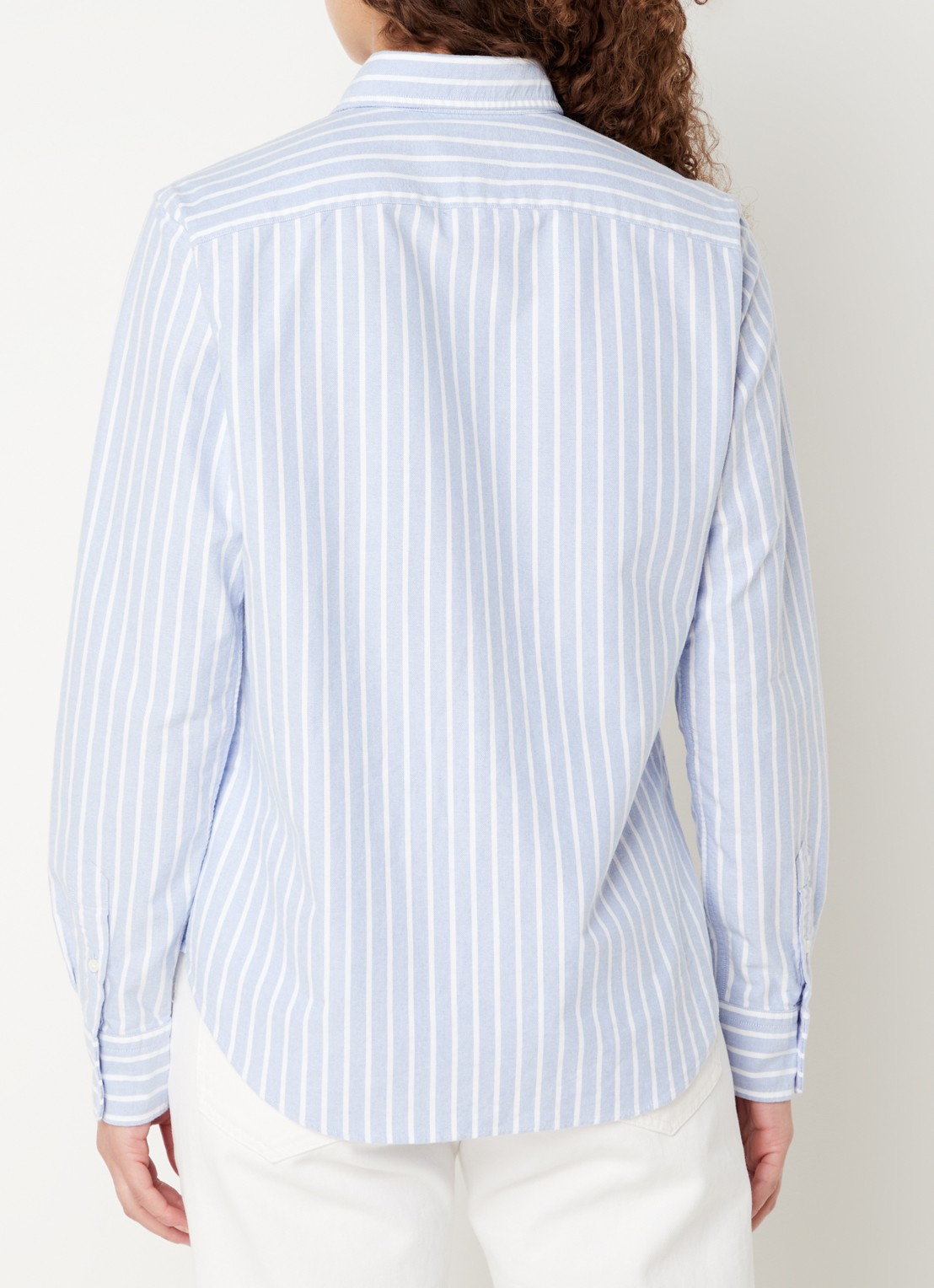 Ralph Lauren Harper blouse met streepdessin - achterkant 2 lichtblauw