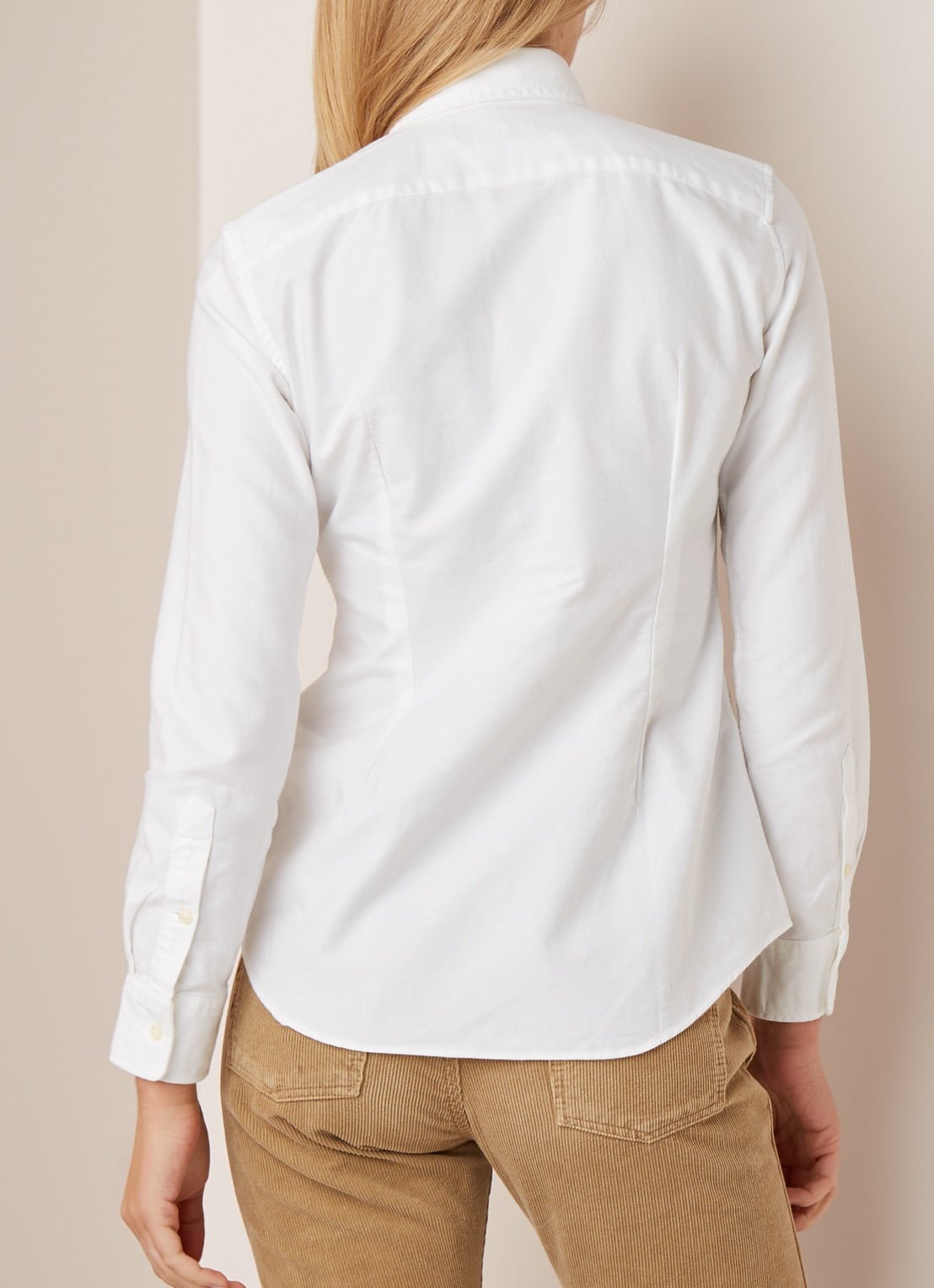 Ralph Lauren Harper blouse van katoen  - achterkant wit