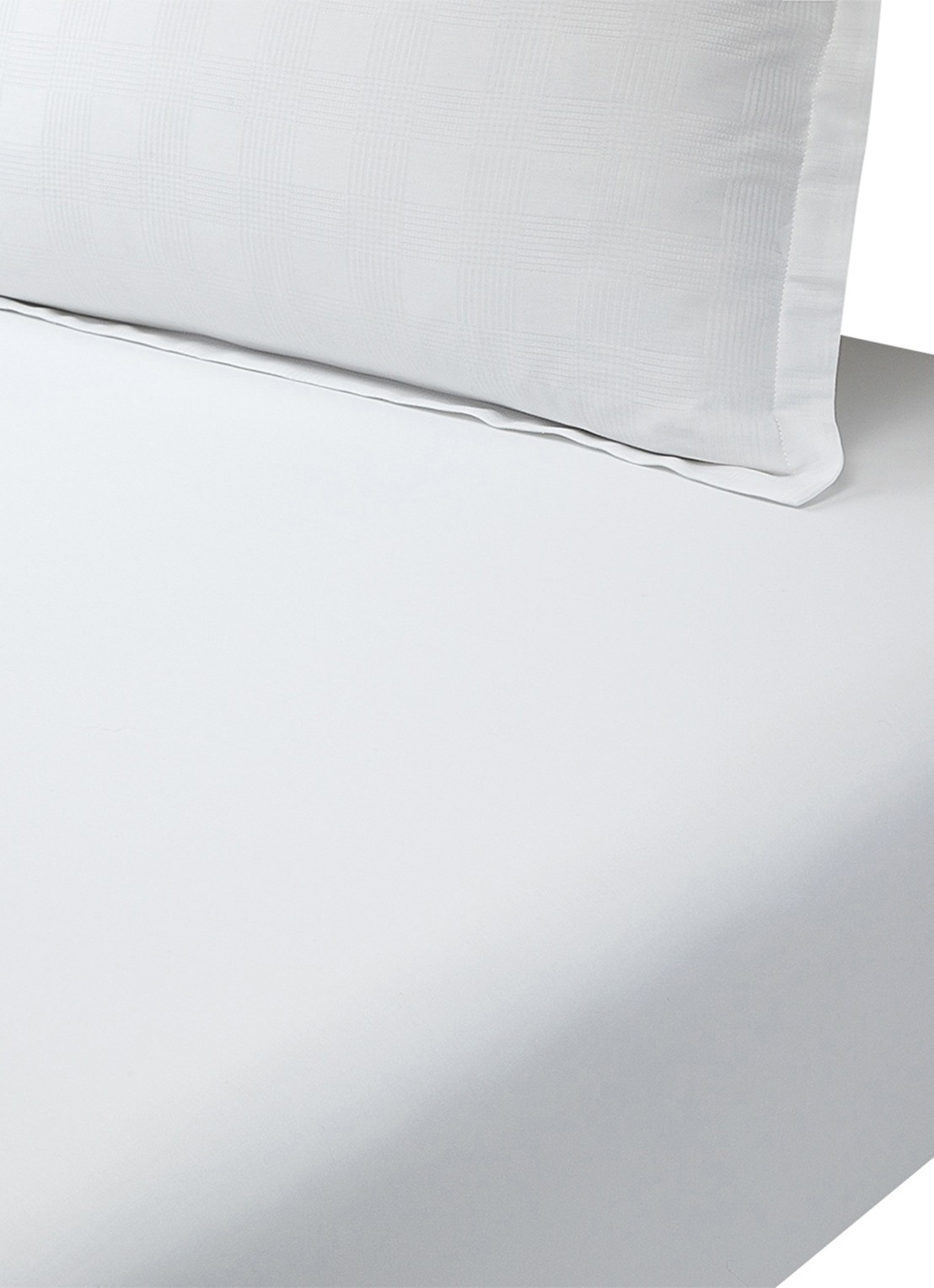 Ralph Lauren Hartleigh hoeslaken 120TC, hoekhoogte 30 cm - voorkant wit