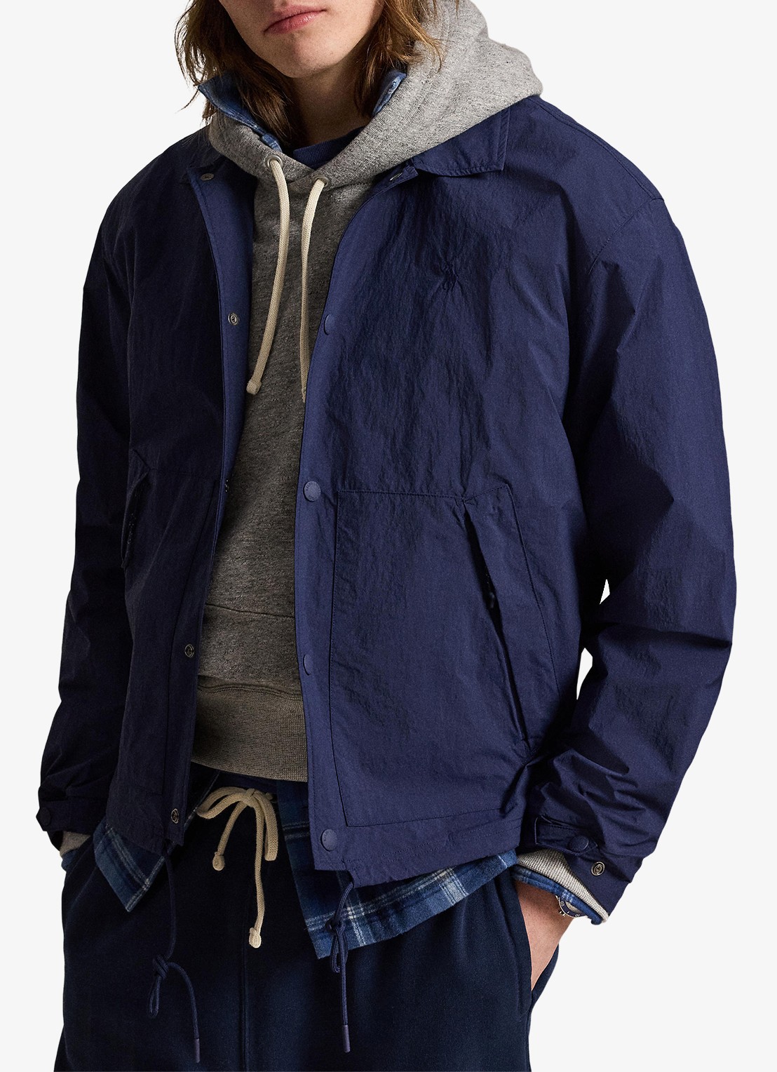 Ralph Lauren Hayford jack met ritszakken - detail 4 donkerblauw