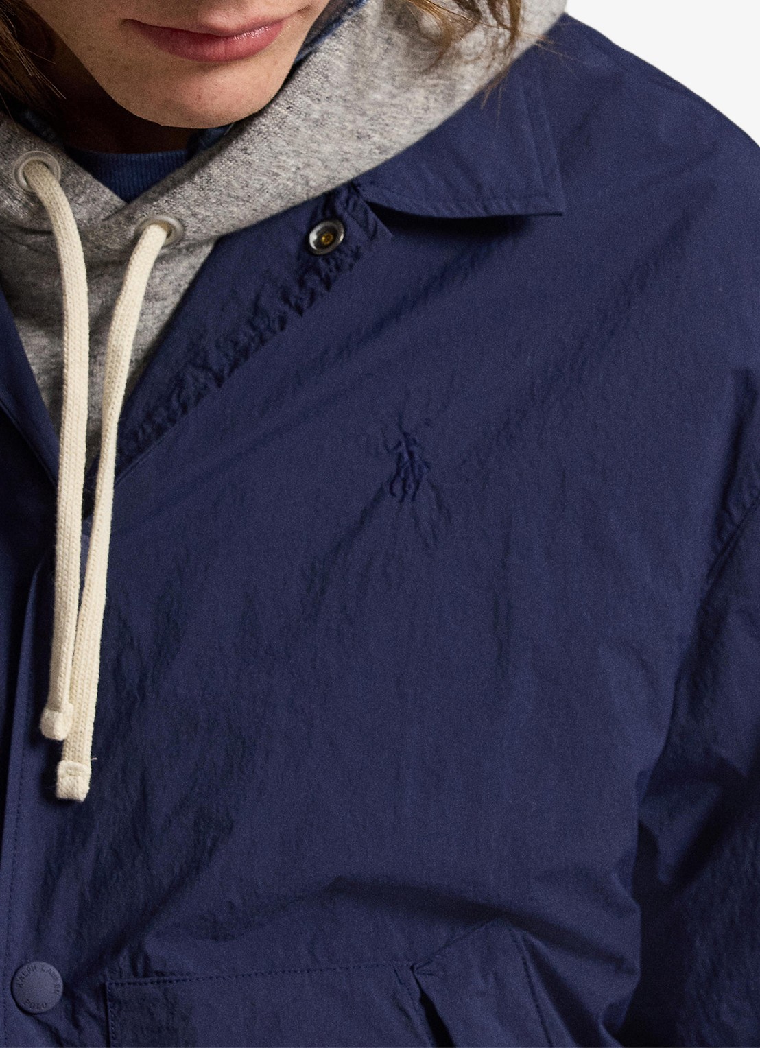 Ralph Lauren Hayford jack met ritszakken - detail 5 donkerblauw
