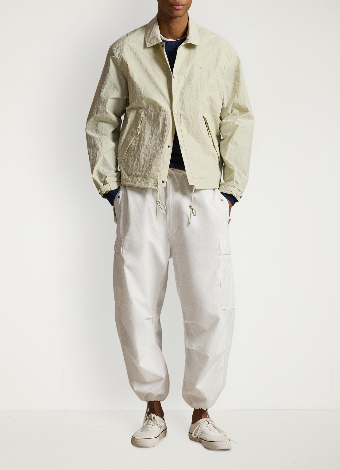 Ralph Lauren Hayford jack met ritszakken - voorkant 6 basic sand / zand
