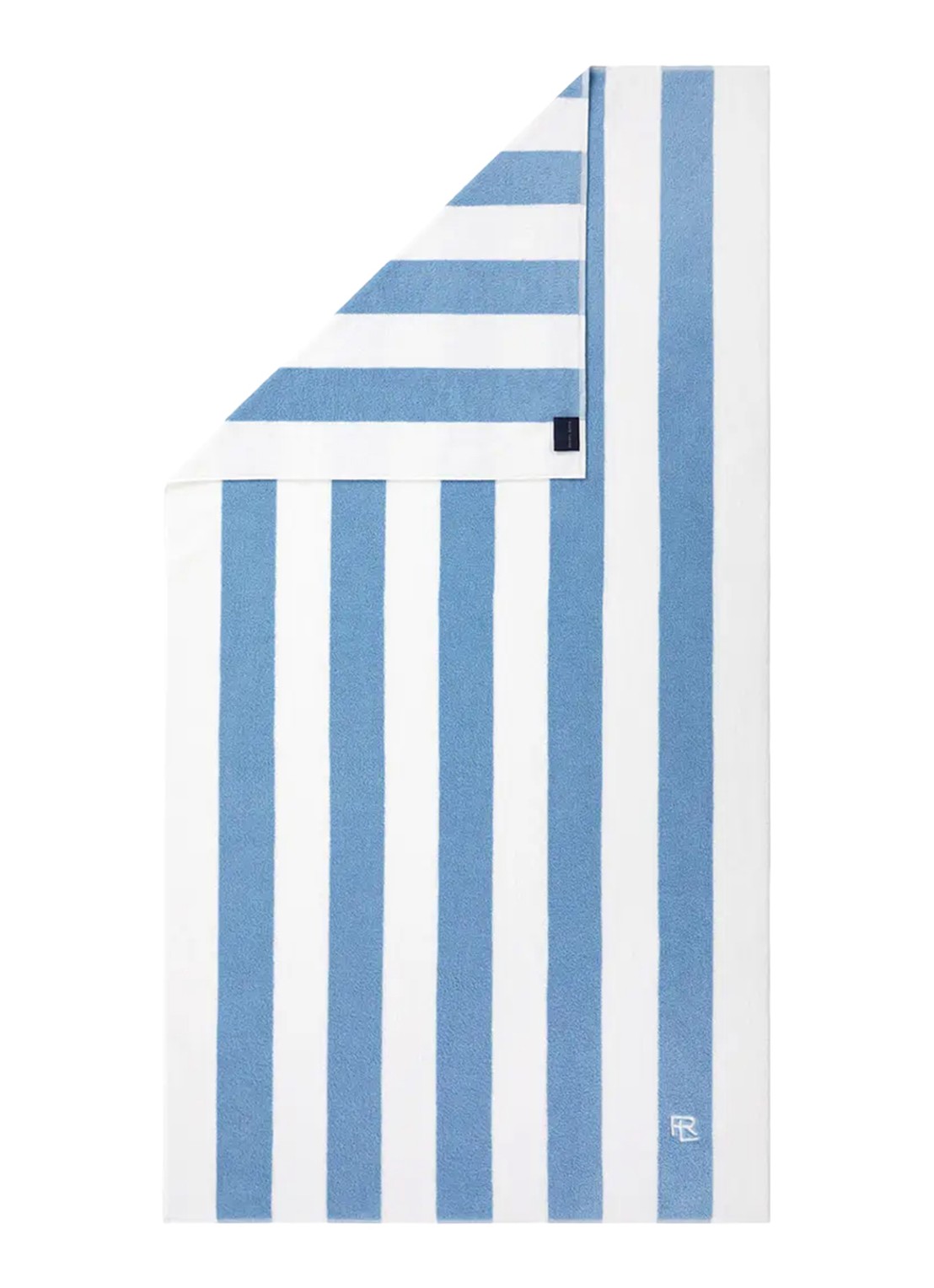 Ralph Lauren Henley badlaken 170 x 90 cm - voorkant 4 blauw
