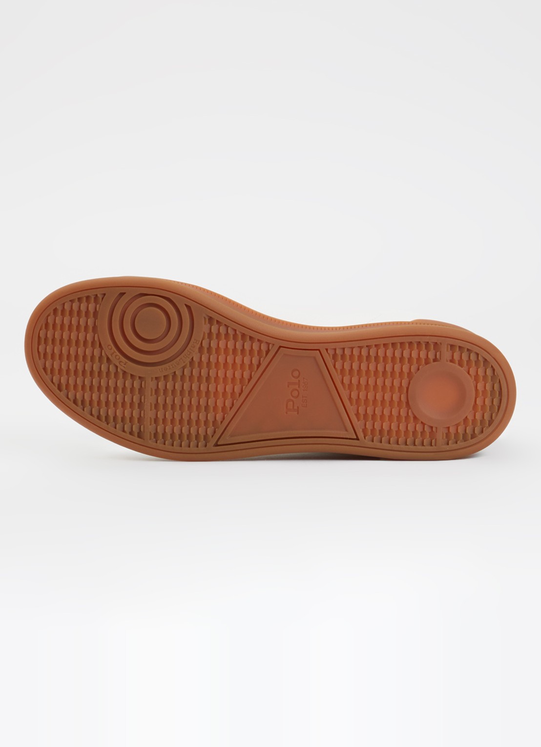 Ralph Lauren Heritage Court II sneaker van leer met details van wol - detail 3 wit