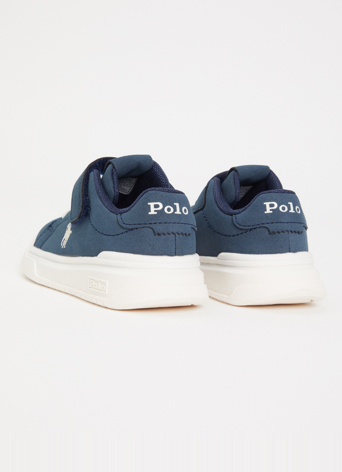 Ralph Lauren Heritage Court Super sneaker met logo - achterkant 4 donkerblauw