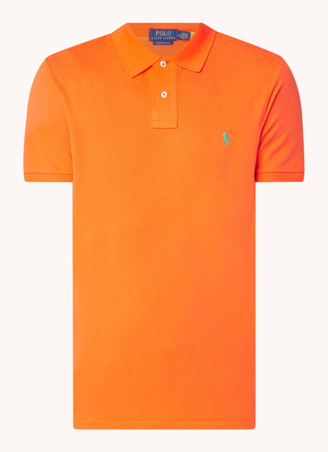 Ralph Lauren Het iconische mesh Polo-shirt - voorkant 2 bright signal orange / oranje