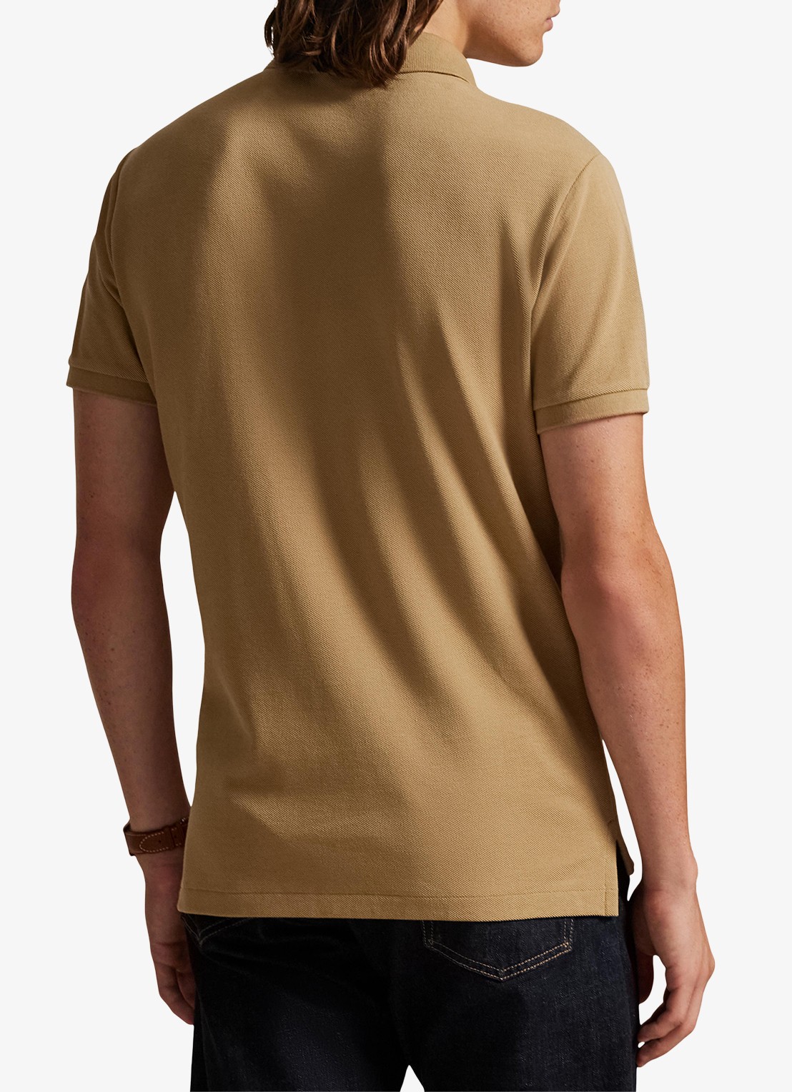 Ralph Lauren Het iconische mesh Polo-shirt - achterkant 3 cafe tan / bruin